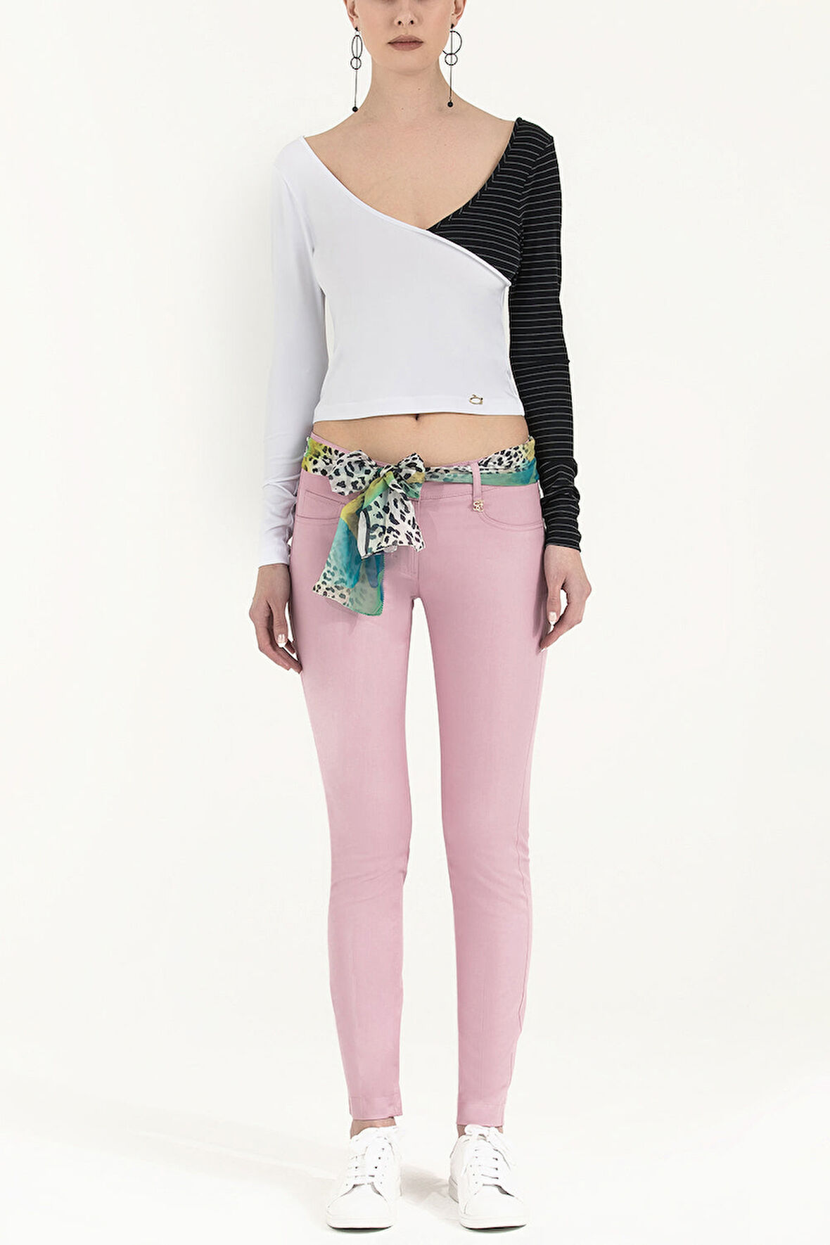 Lila Dar kesim pamuk pantolon 40933 | 42