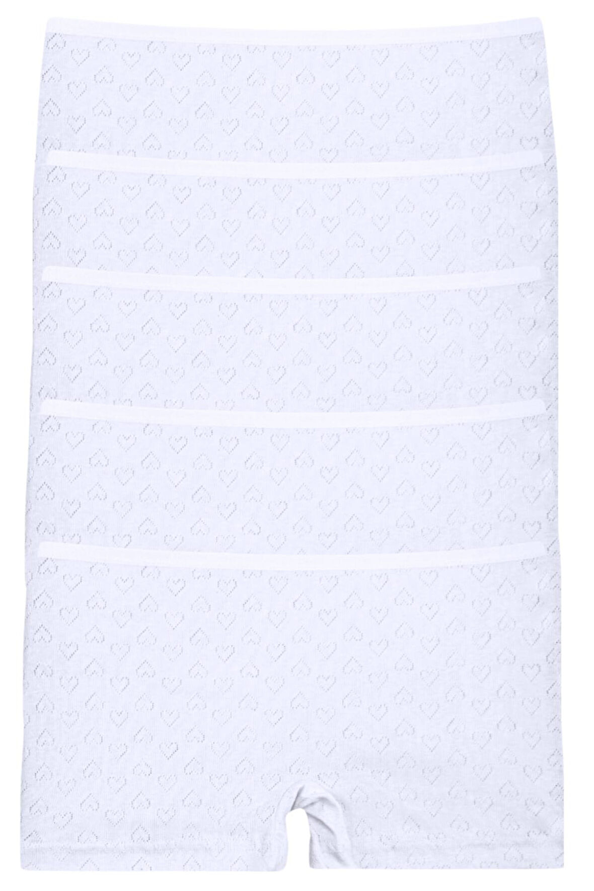 120 Kalpli Kız Çocuk Boxer %100 Pamuk 5'li Şort Paketi