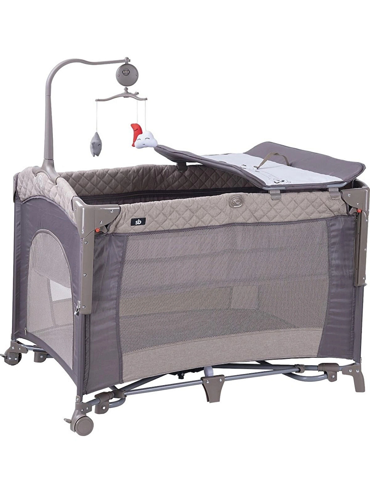 Sunny Baby Prego Oslo Anne Yanı Oyun Parkı 70x110 cm Bej