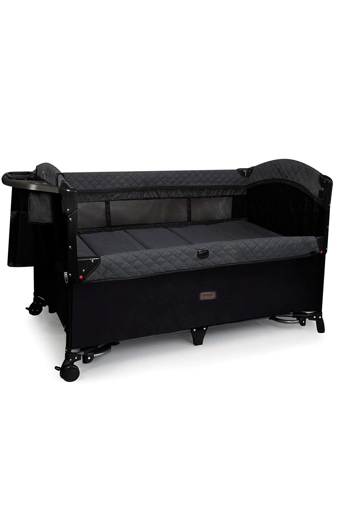 Prego Premium Anne Yanı Oyun Parkı 70*120 Cm Füme 8048