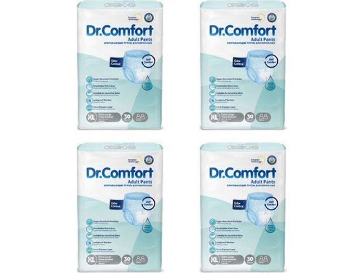 COMFORT KÜLOT HASTA BEZİ XLARGE 30'LU X 4 PAKET 120 ADET