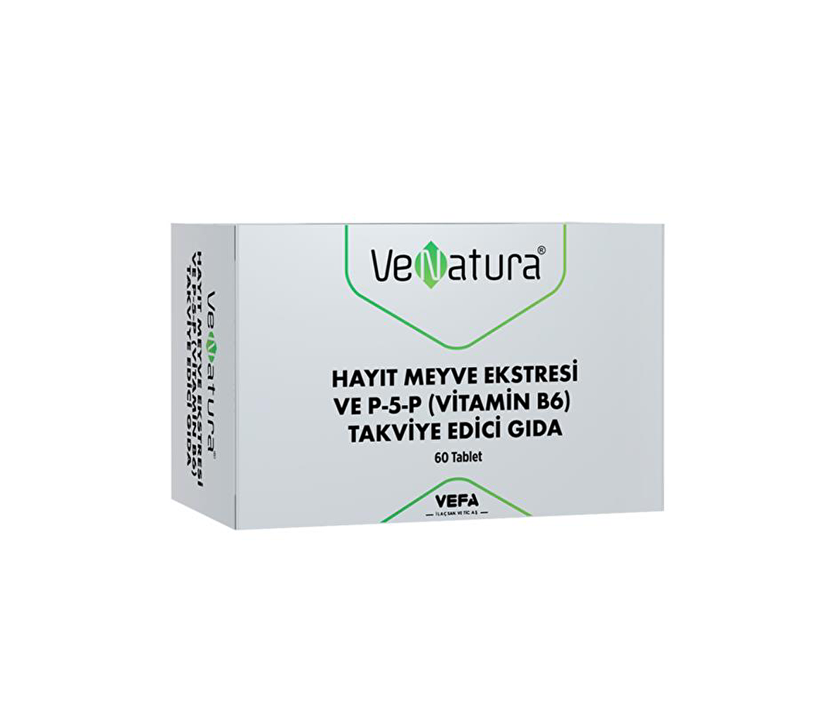 Venatura Hayıt Meyve Ekstresi Ve P-5-P Vitamin B6 Takviye Edici Gıda 60 Kapsül