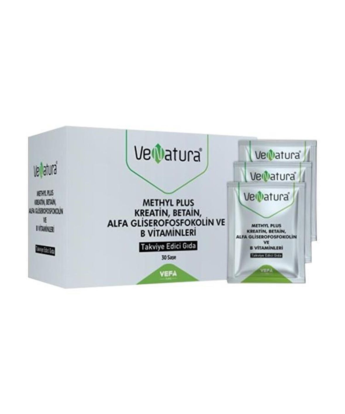 Venatura Methyl Plus Kreatin, Betain, Alfa Gliserofosfokolin ve B Vitaminleri 30 Saşe