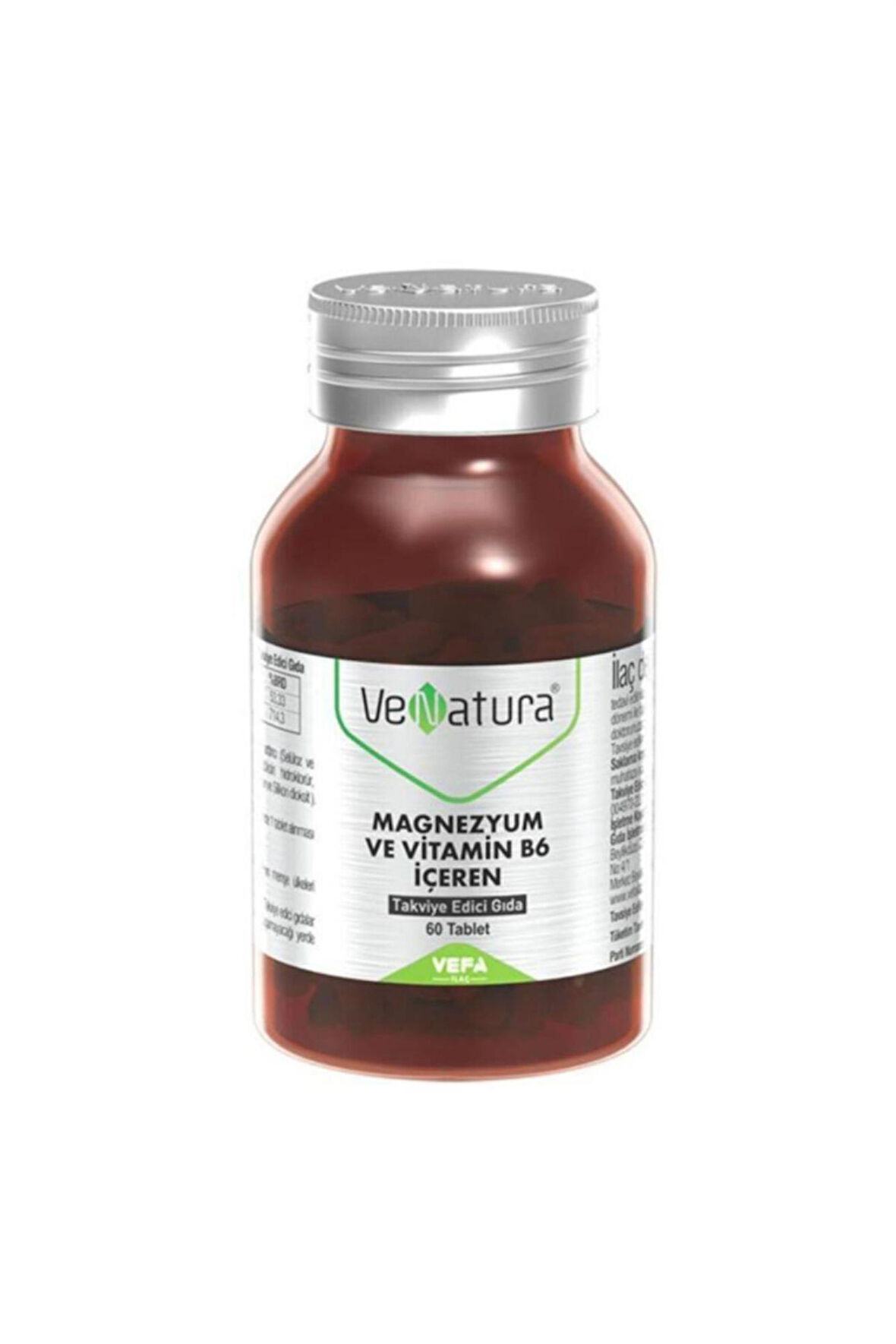 Venatura Magnezyum Sitrat Ve P-5-P (VİTAMİN B6) 60 Tablet
