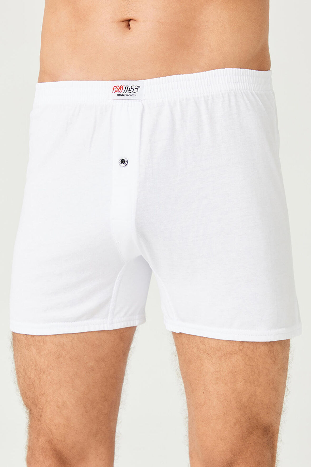 Erkek Pamuklu Klasi̇k Paçali Renkli̇ Boxer - 620