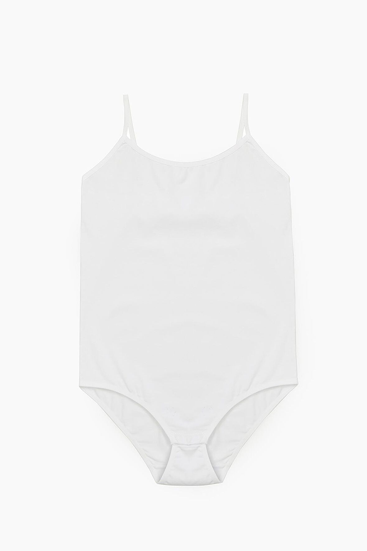 Kadın Pamuklu İp Askılı Üst Likralı Çıtçıtlı Body 6'LI - 2480