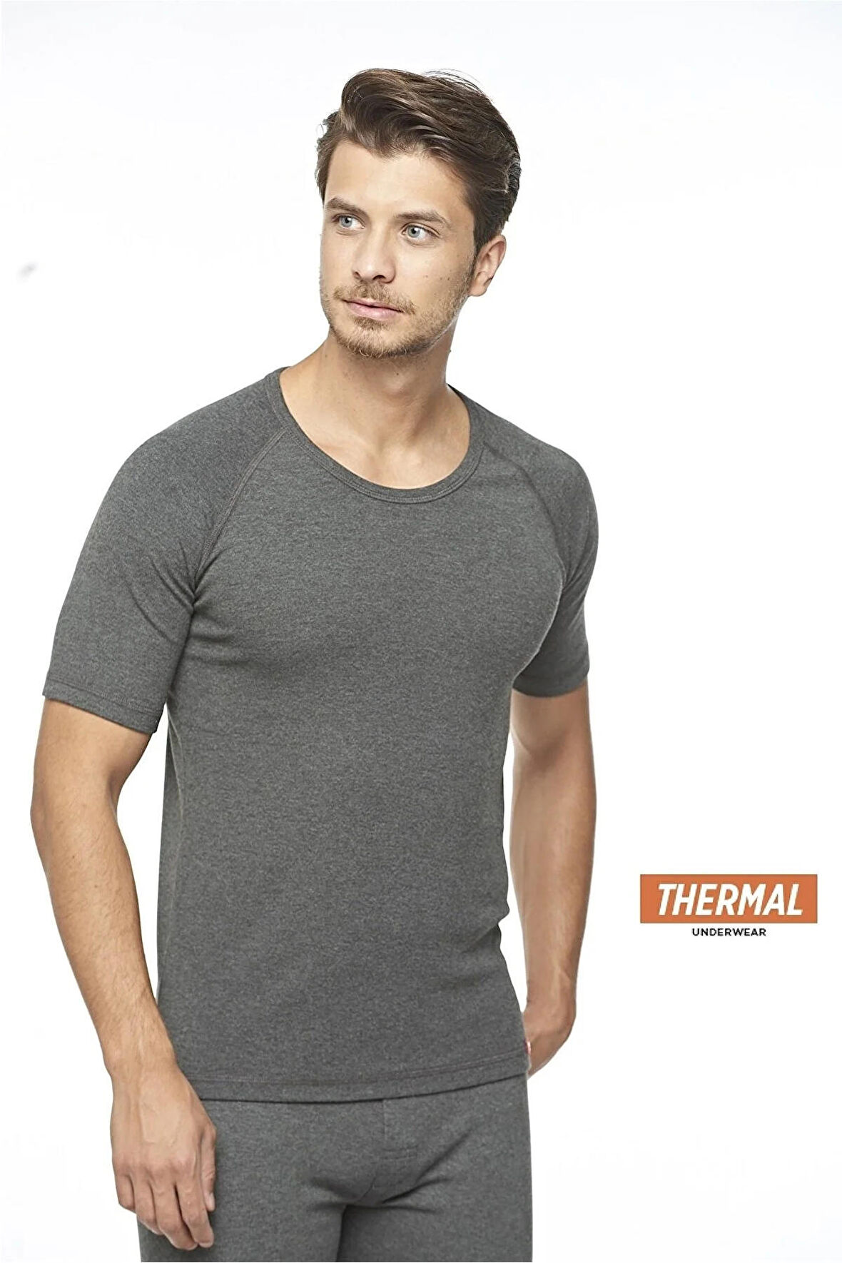 Erkek Thermal Kisa Kollu İçli̇k Üst -614-(602)
