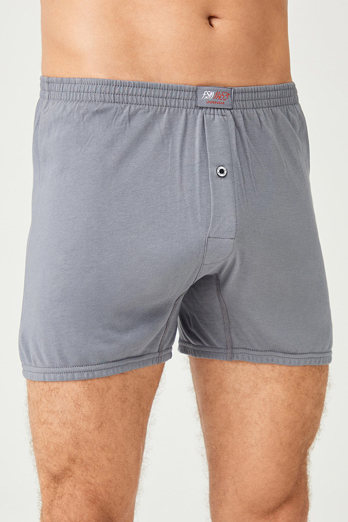 Erkek Pamuklu Klasi̇k Paçali Renkli̇ Boxer 2'Lİ - 620