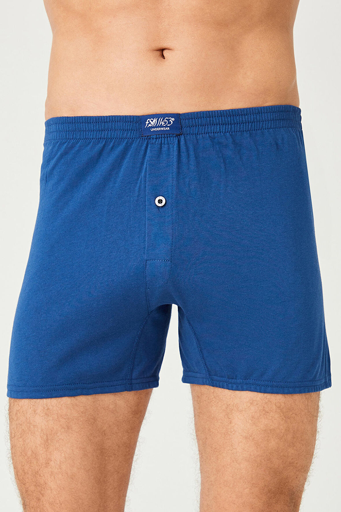 Erkek Pamuklu Klasi̇k Paçali Renkli̇ Boxer 2'Lİ - 620