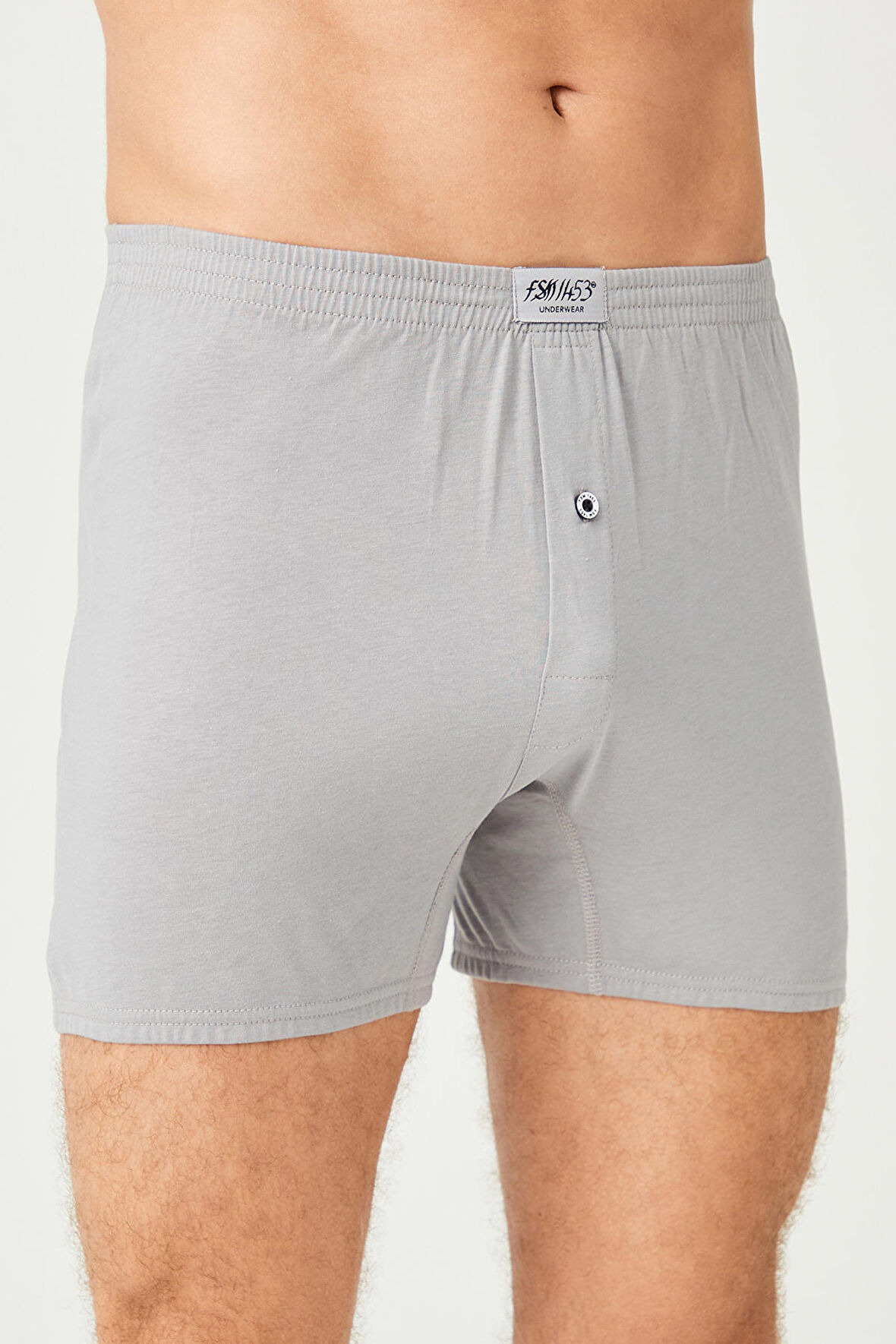 Erkek Pamuklu Klasi̇k Paçali Renkli̇ Boxer Teal 6'LI - 620