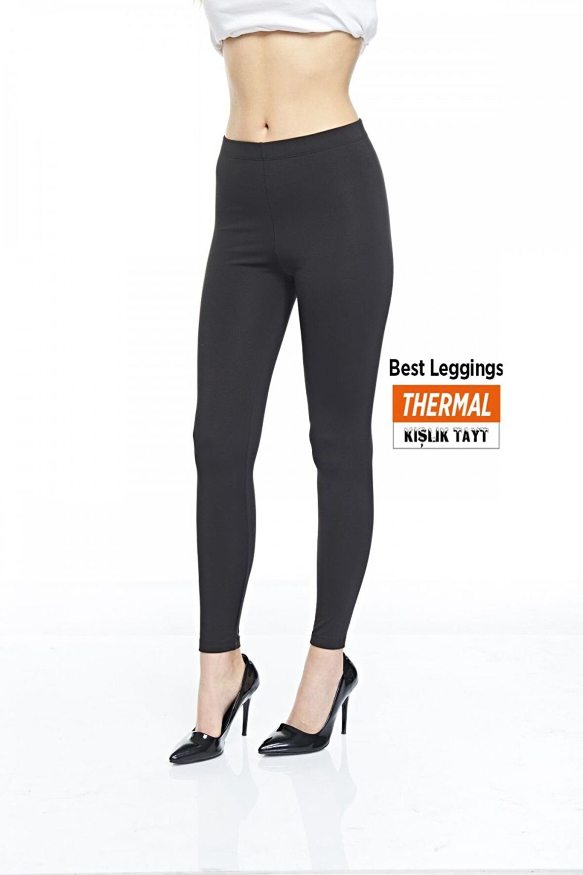 Kadın Sli̇m Fi̇t Kışlık Si̇yah Termal Tayt - 4885