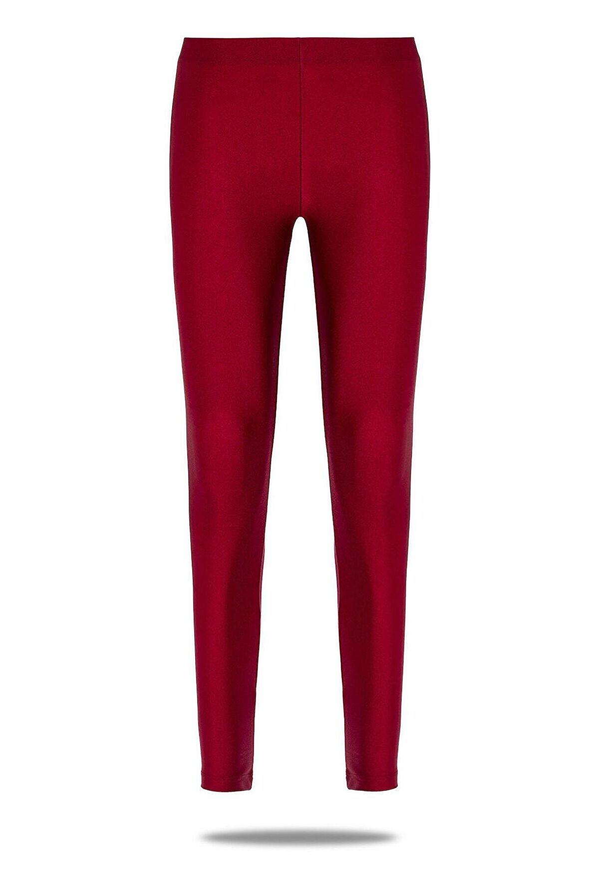 Kadın Parlak Uzun Boy Orta Yüksek Bel Disko Slim Fit Renkli Sporcu Tayt -4893