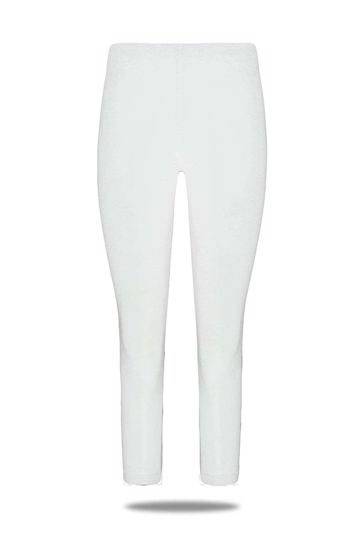 Kadın Modal kapri Boy Orta Yüksek Bel Siyah Tayt - 4022 - 4065