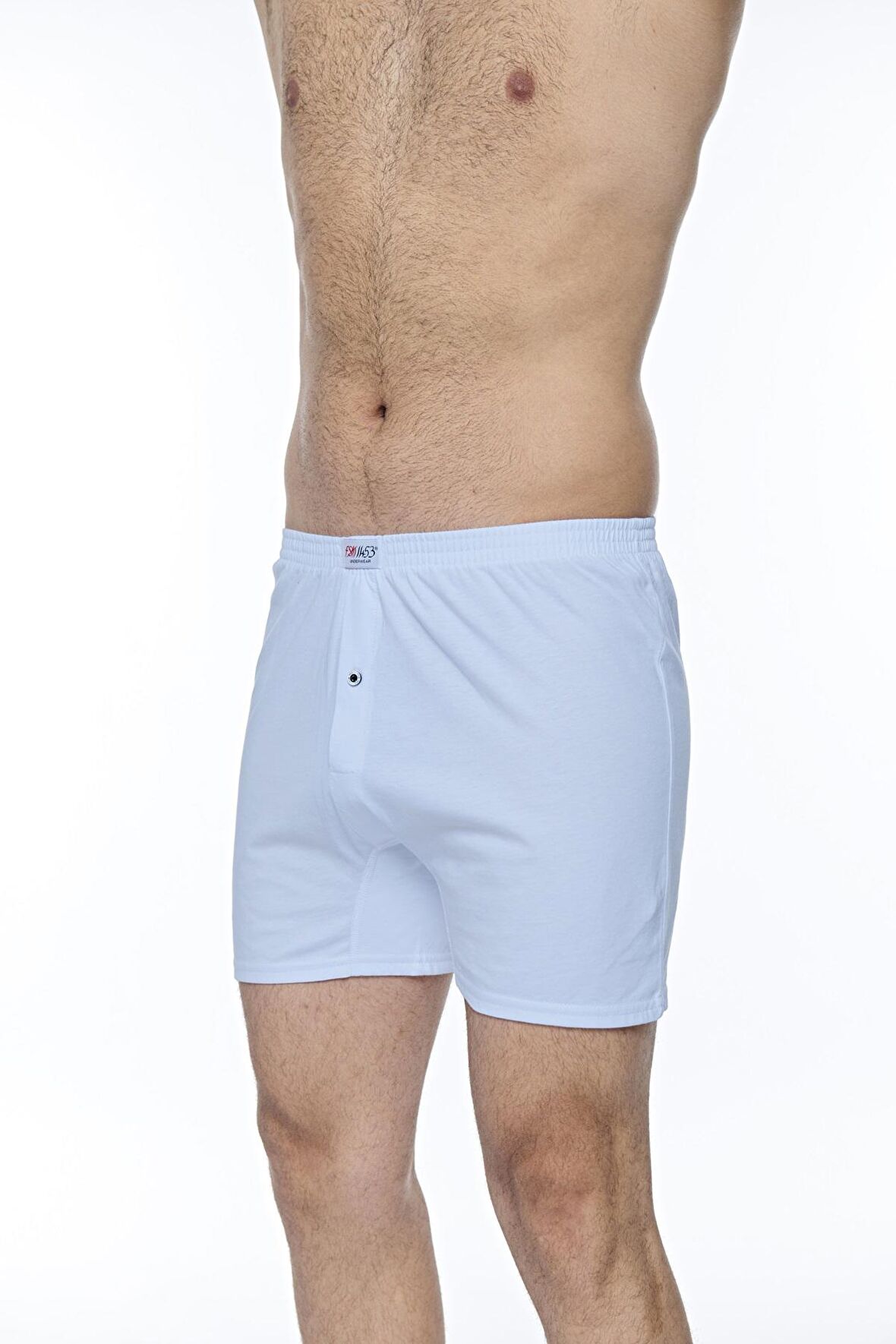 Erkek Pamuklu Klasi̇k Paçali Renkli̇ Boxer - 620