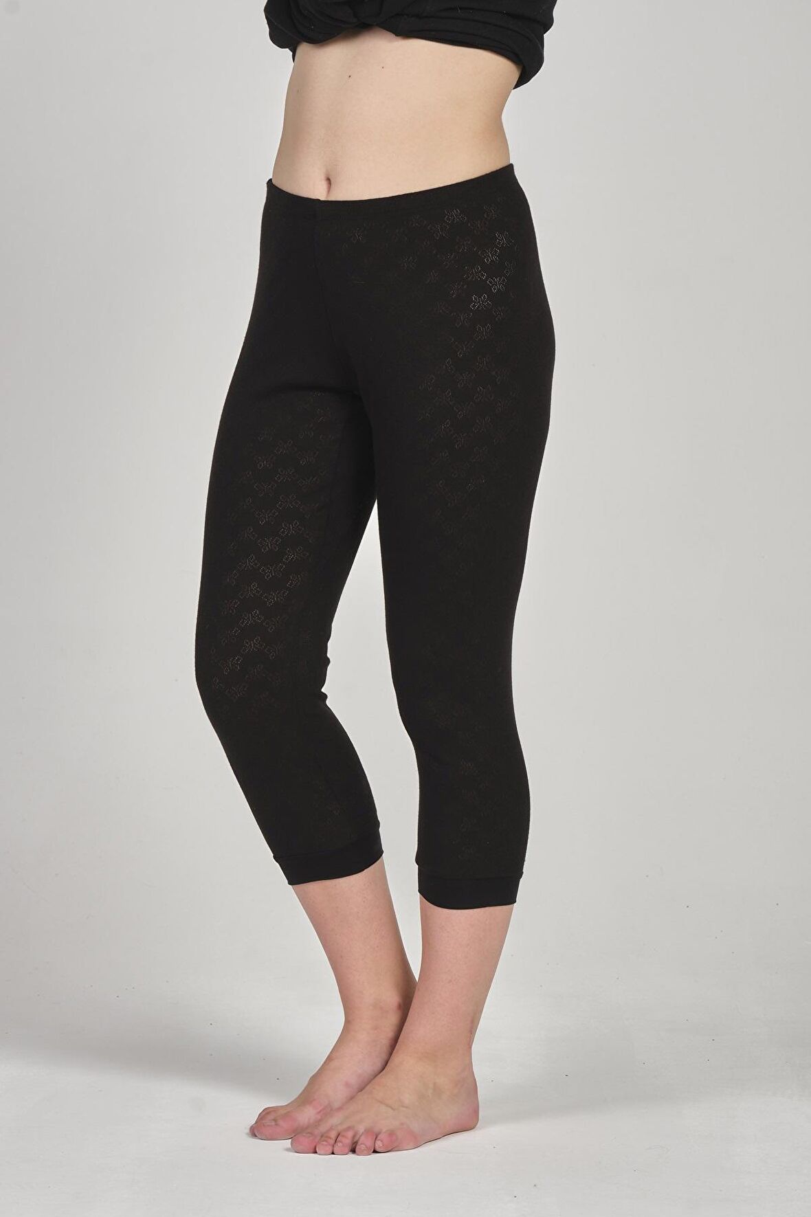 Kadın Pamuklu Kapri Boy  Kısa Paçalı Alt - 3947