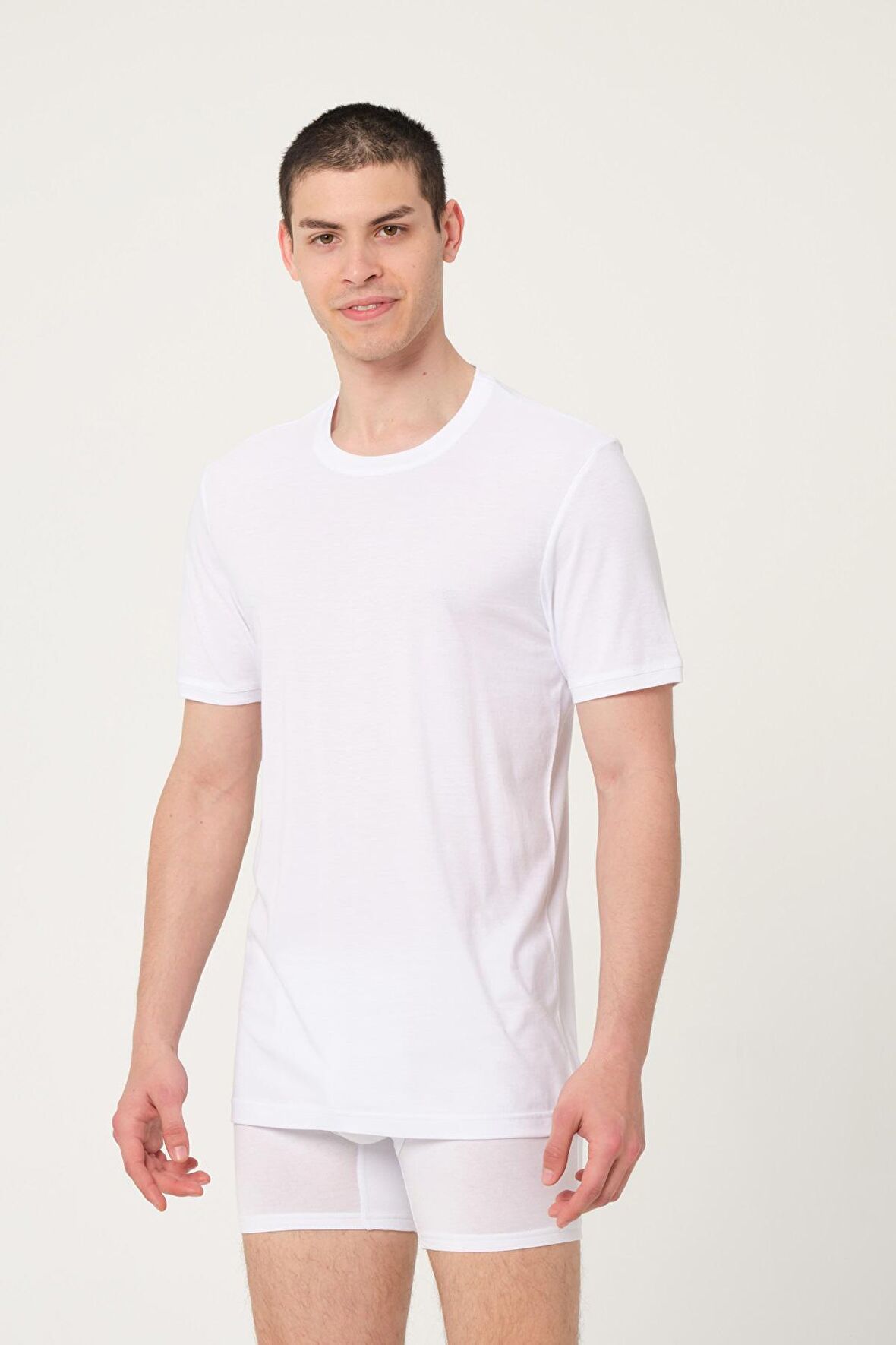 ERKEK BAMBU PAMUK SÜPREM PENYE COMFORT FİT KISA KOLLU ATLET 2'Lİ – 438