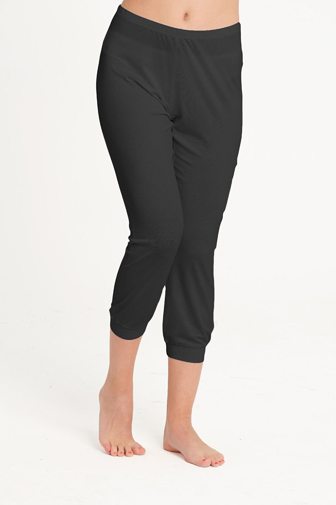 Kadın Comfort Fi̇t Kapri boy Biyeli Paçalı Alt - 3943