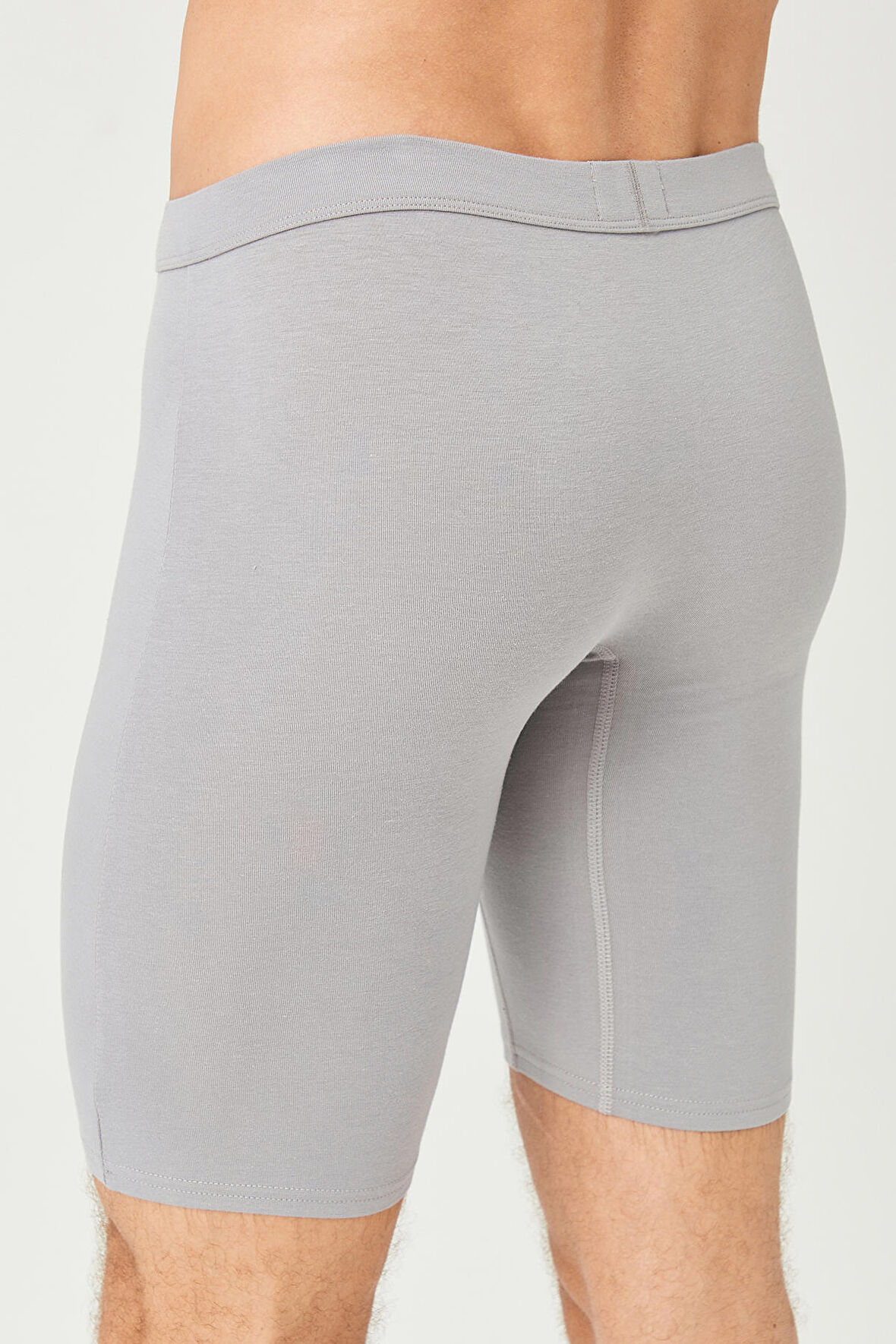 ERKEK PAMUKLU BİSİKLET BOY DİZ ÜSTÜ LİKRALI BOXER 2'Lİ -1159