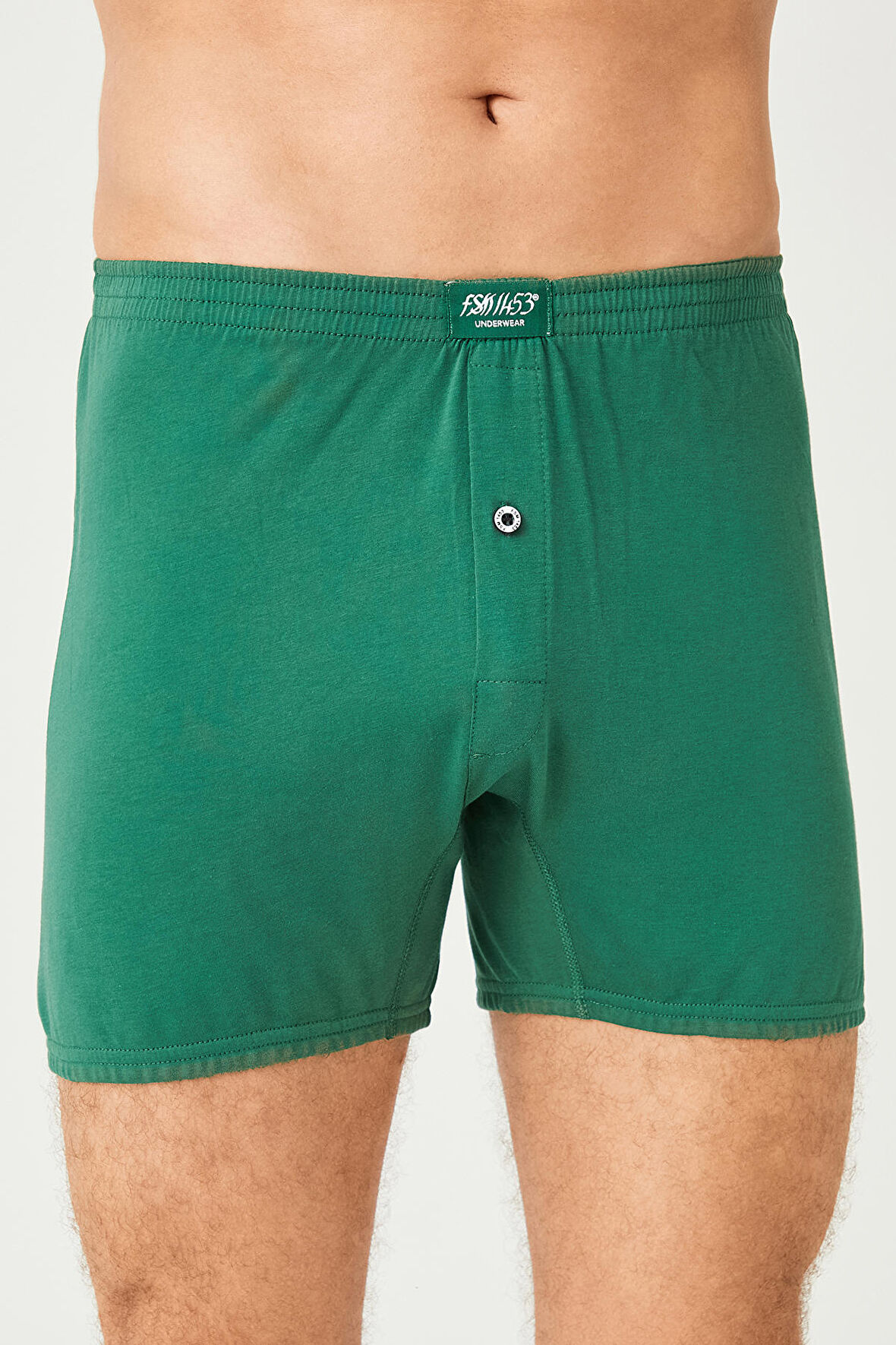 Erkek Pamuklu Klasi̇k Paçali Renkli̇ Boxer - 620