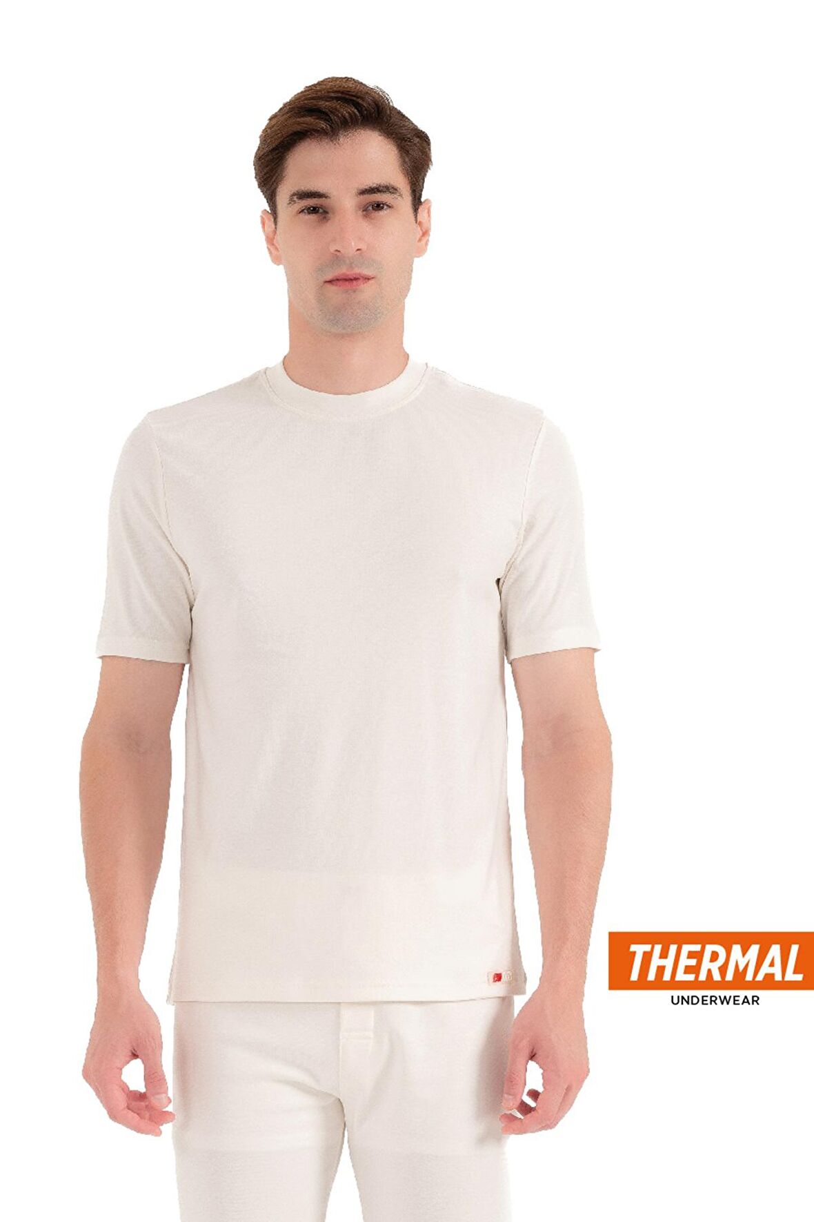 Erkek Thermal İçlik Kapalı Yaka Kısa Kollu Üst – 612