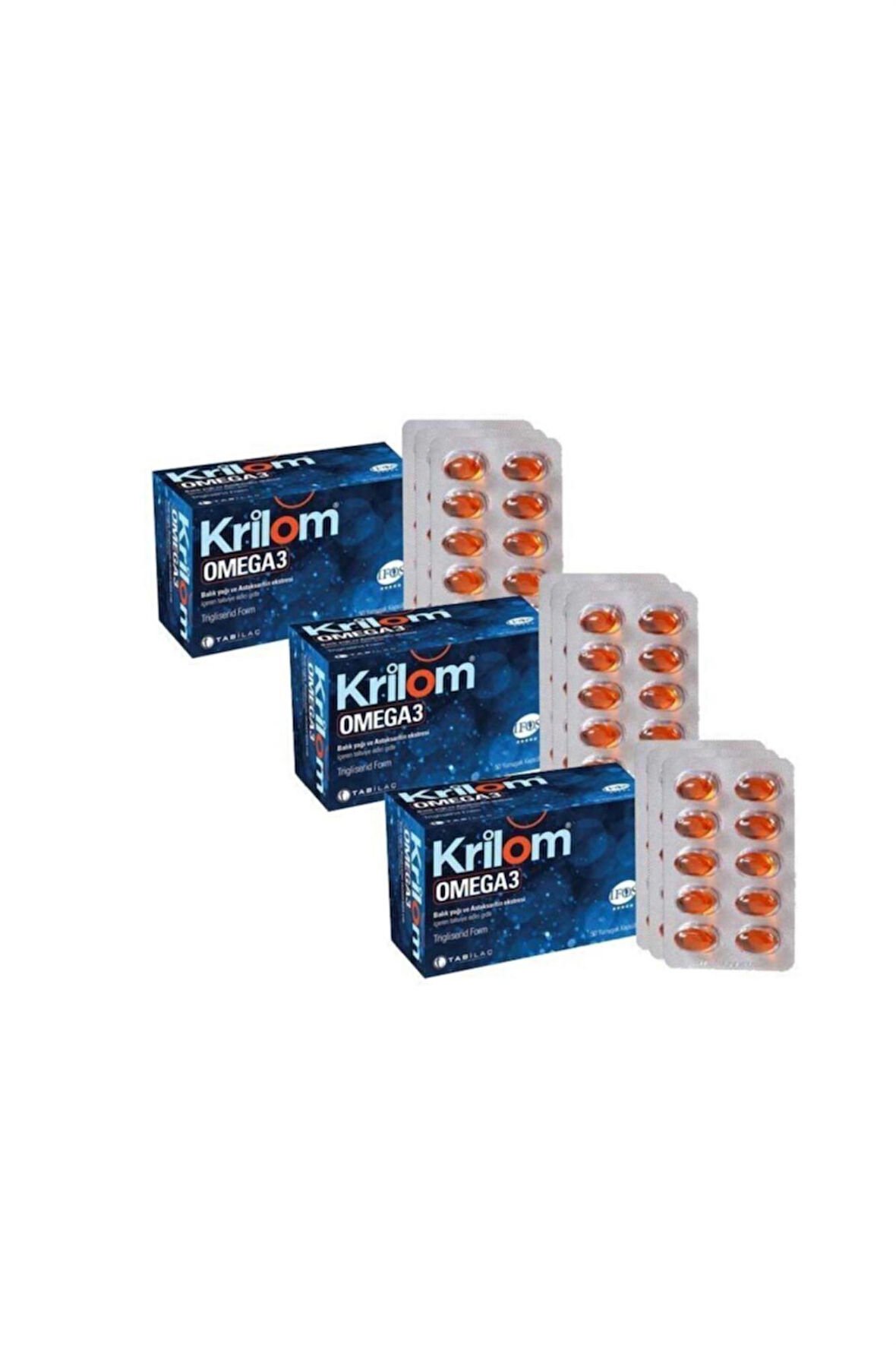 Krilom Omega 3 50 Kapsül 3 Adet