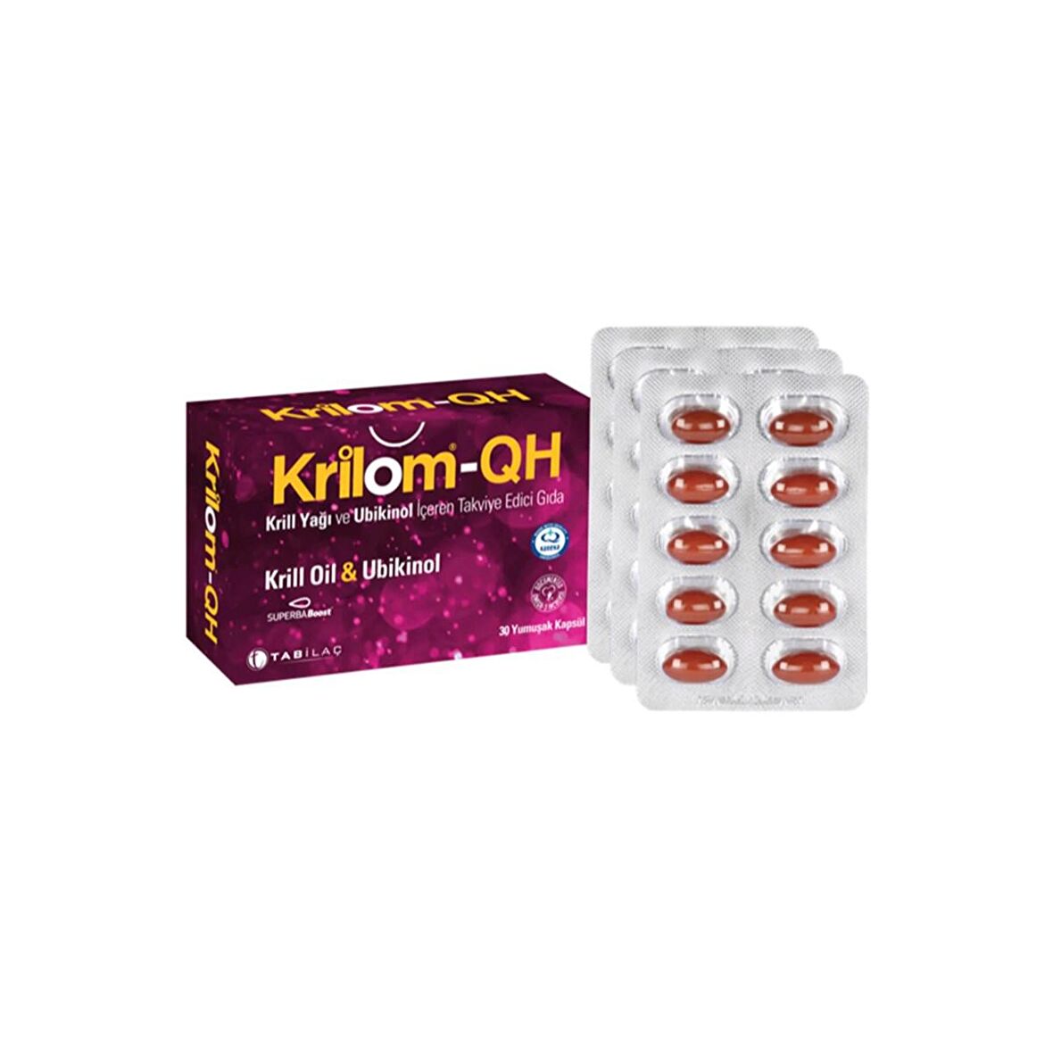 Krilom-QH Krill Oil & Ubikinol 30 Yumuşak Kapsül