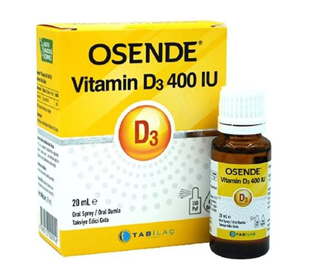 Tab Osende Vitamin D3 400 Iu Sprey/damla 20 Ml