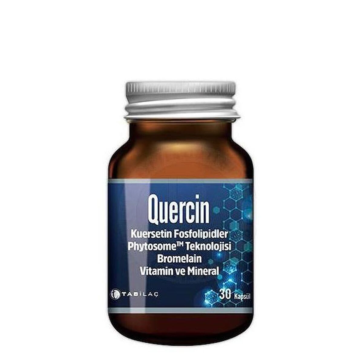 Quercin Fitozomal Kuersetin Bromelain 30 Kapsül