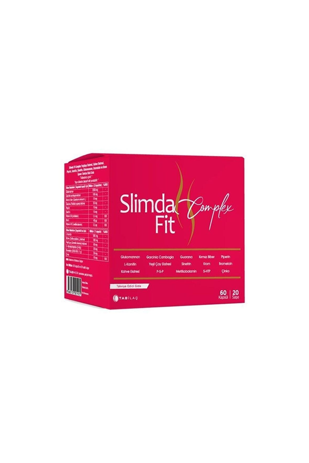 Slimda Fit Complex 60 Kapsül 20 Saşe 8680133001925