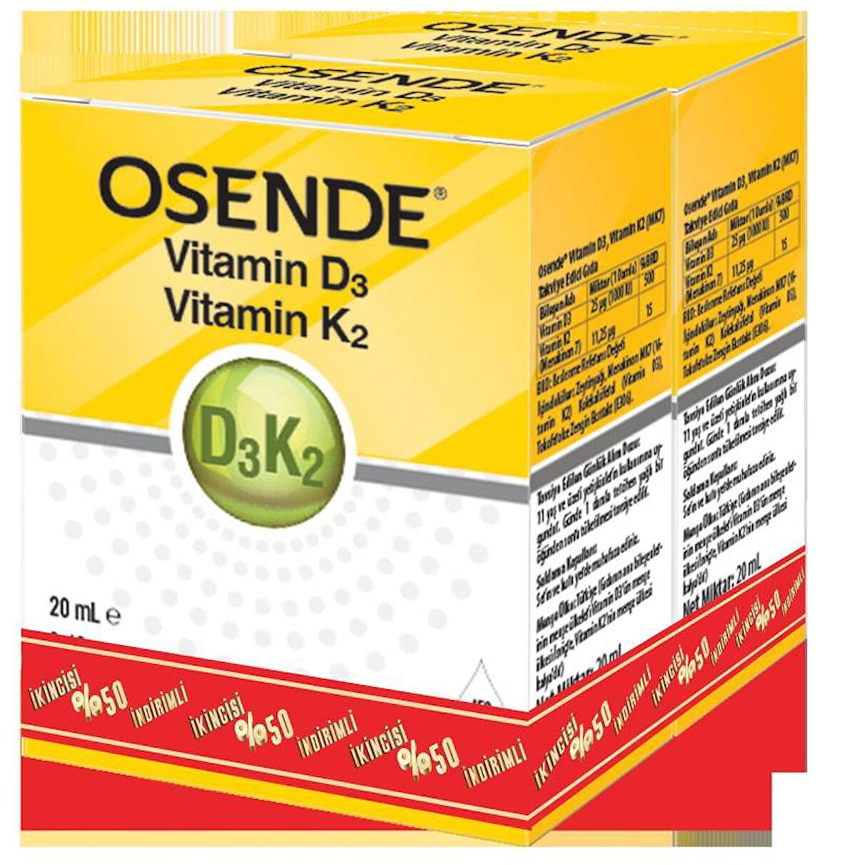 OSENDE D3K2 DAMLA 2.SI %50 KOFRE 8680133002090