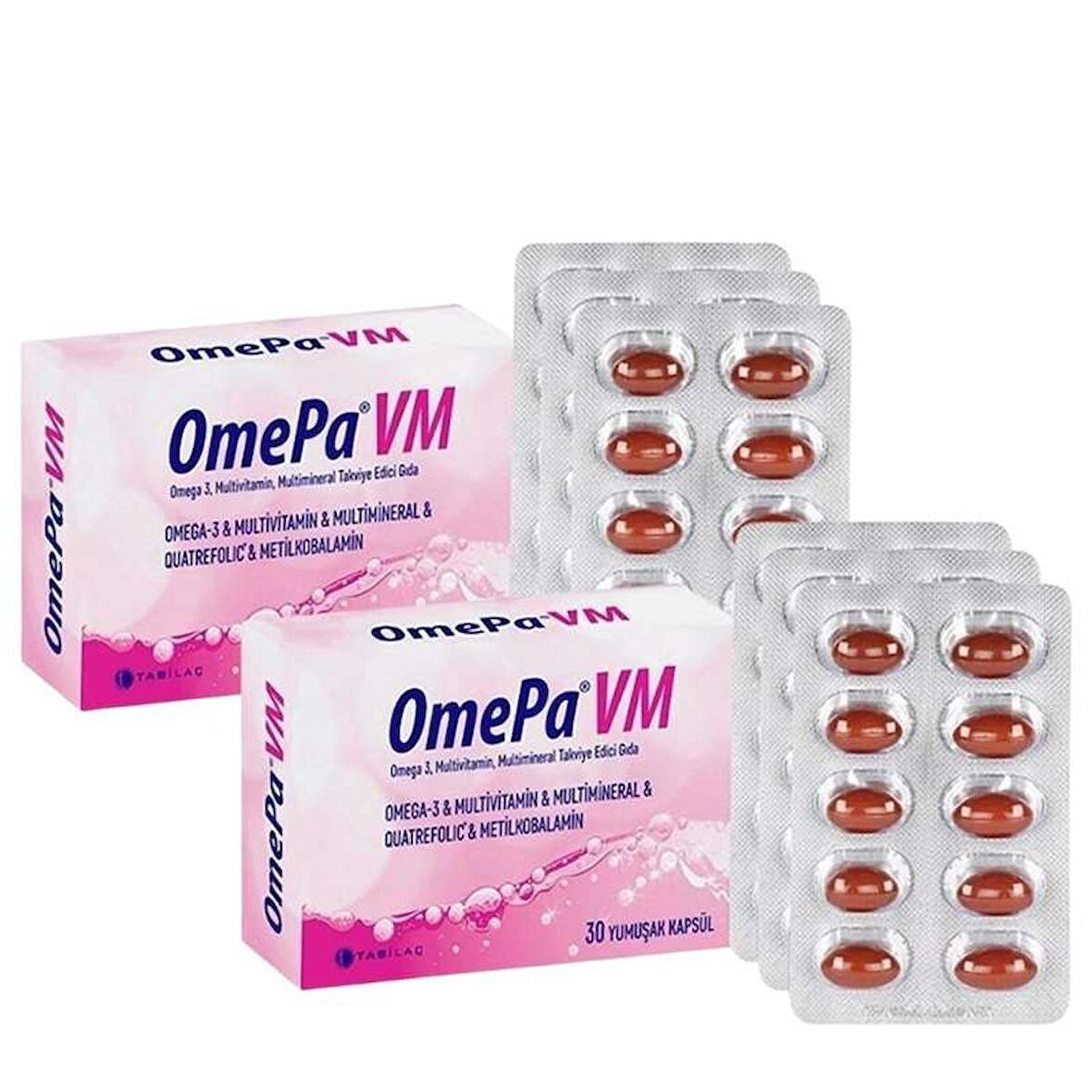 Tab Omepa VM 30 Yumuşak Kapsül x2 Paket