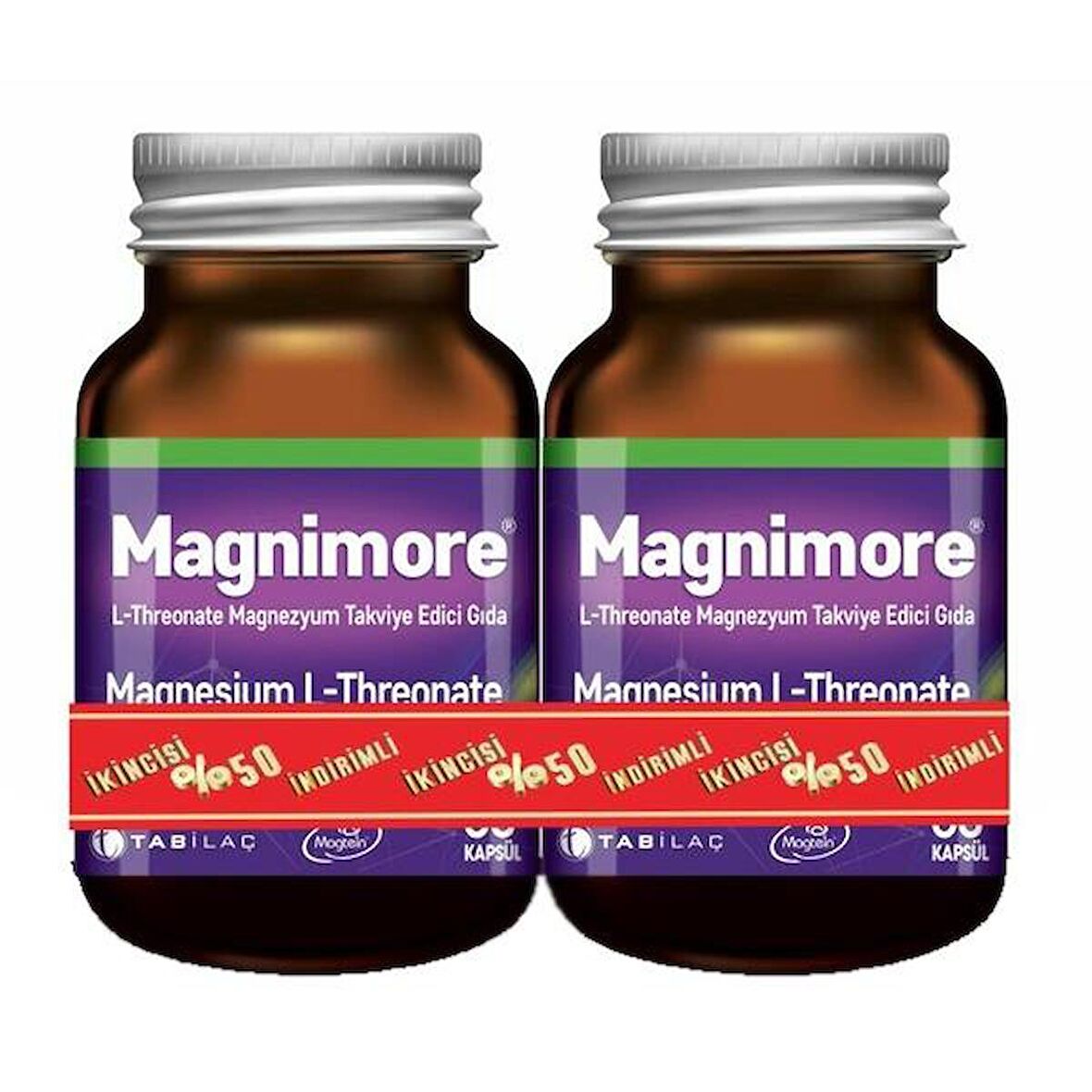Magnimore L-Threonate 60 Kapsül 2.si %50 indirimli
