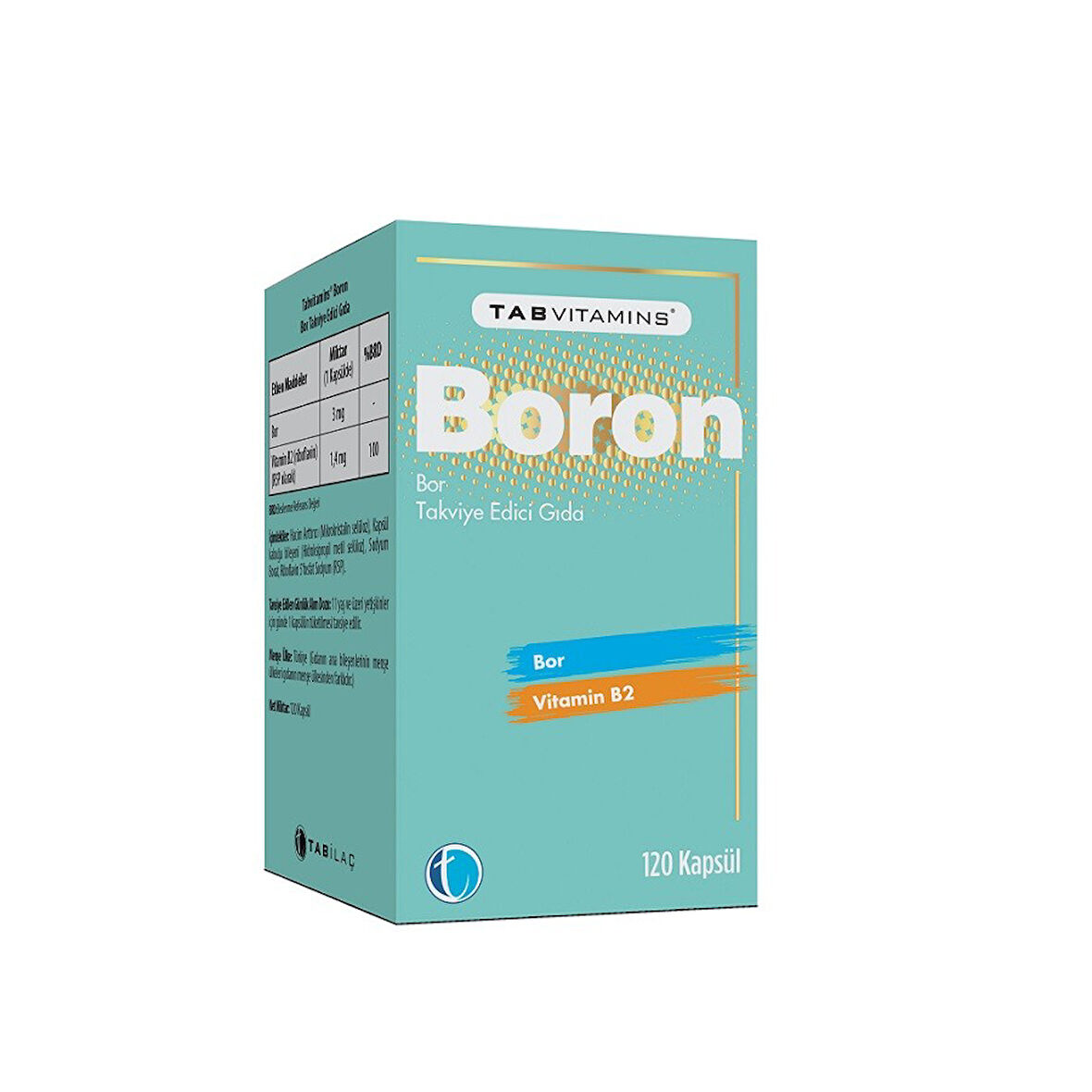 TabVitamins Boron BOR 120 Kapsül