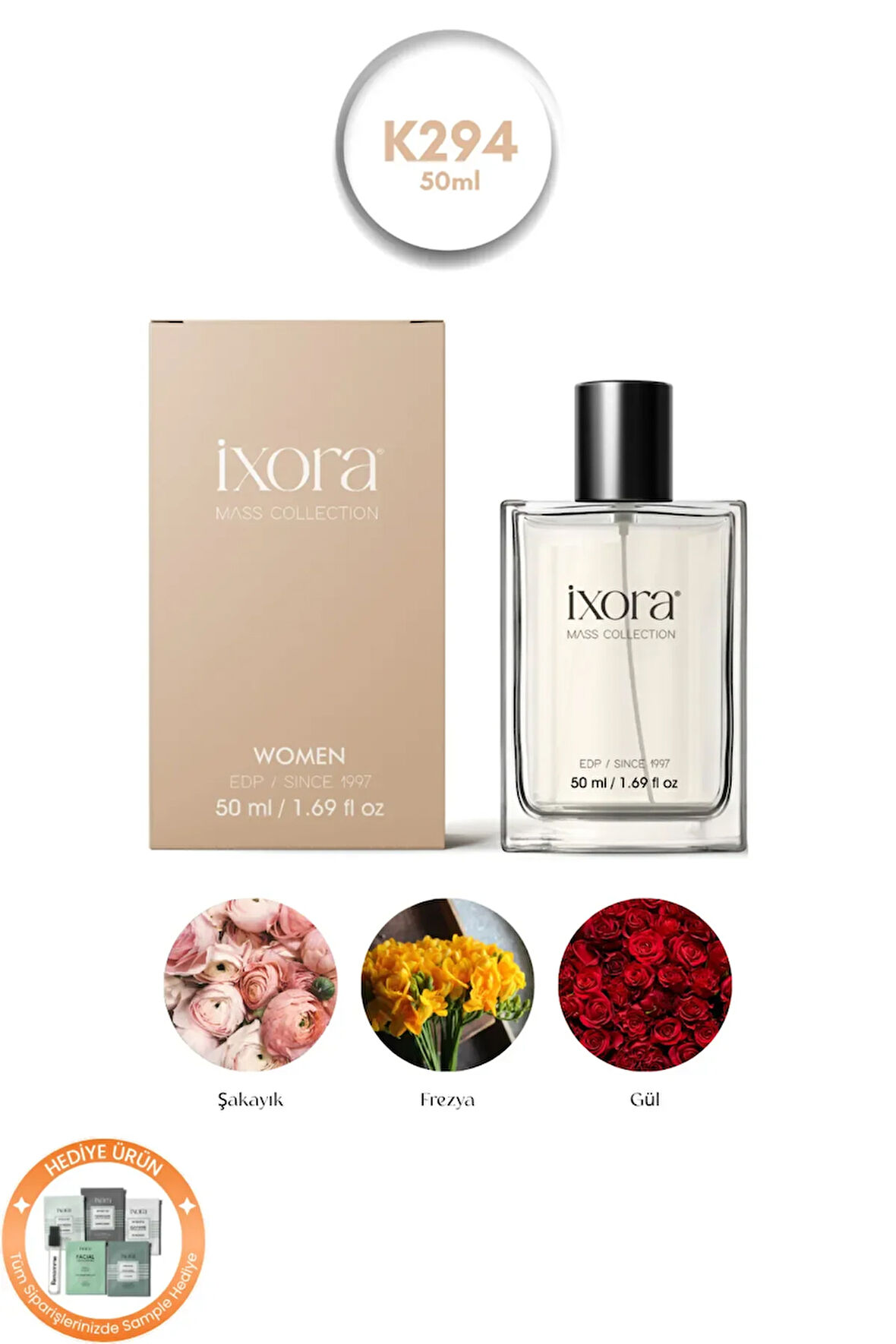 K294 Rose Kadın Parfümü 50 ml Edp