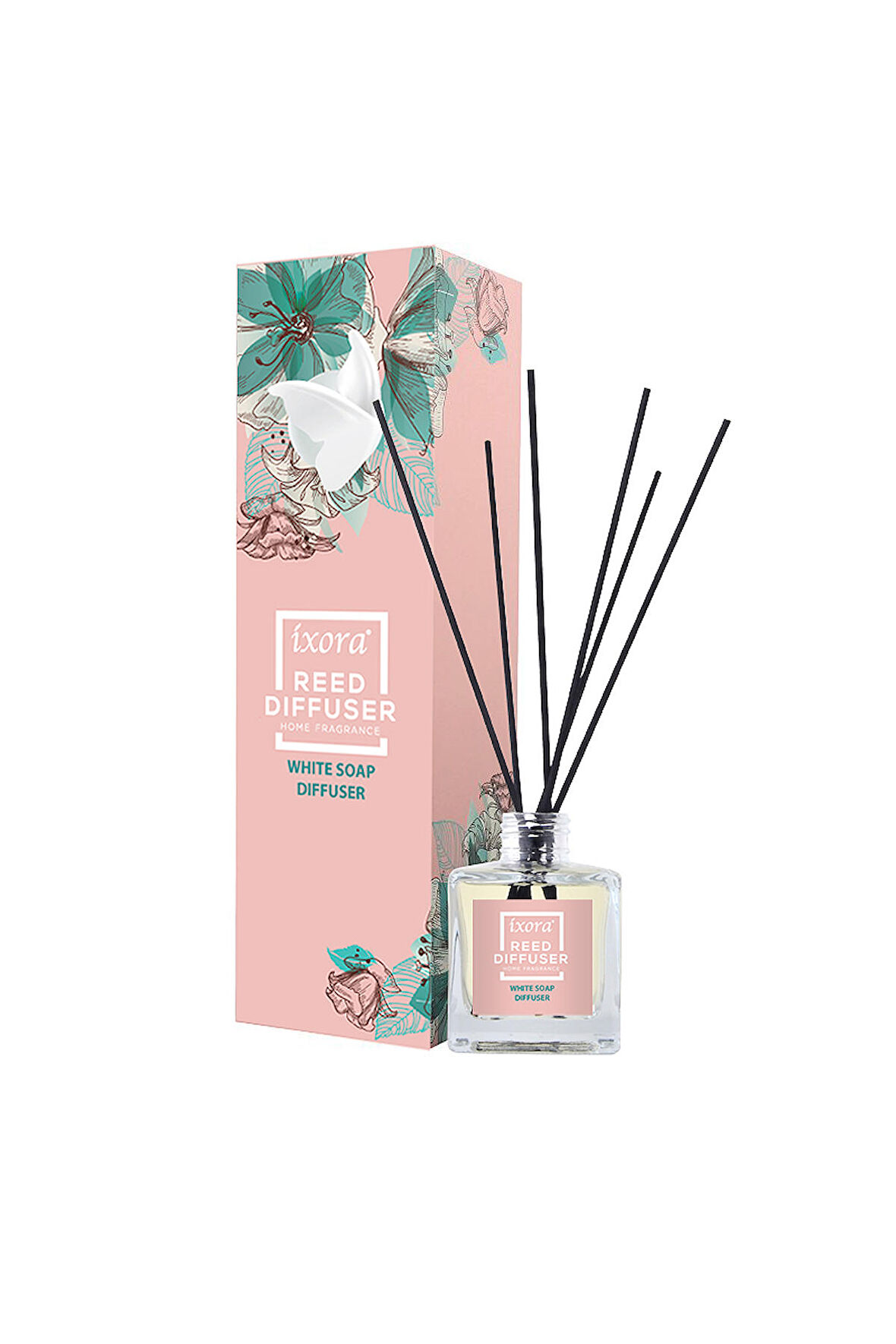 İxora Bambu Çubuklu Oda Kokusu Beyaz Sabun Diffuser 120 Ml