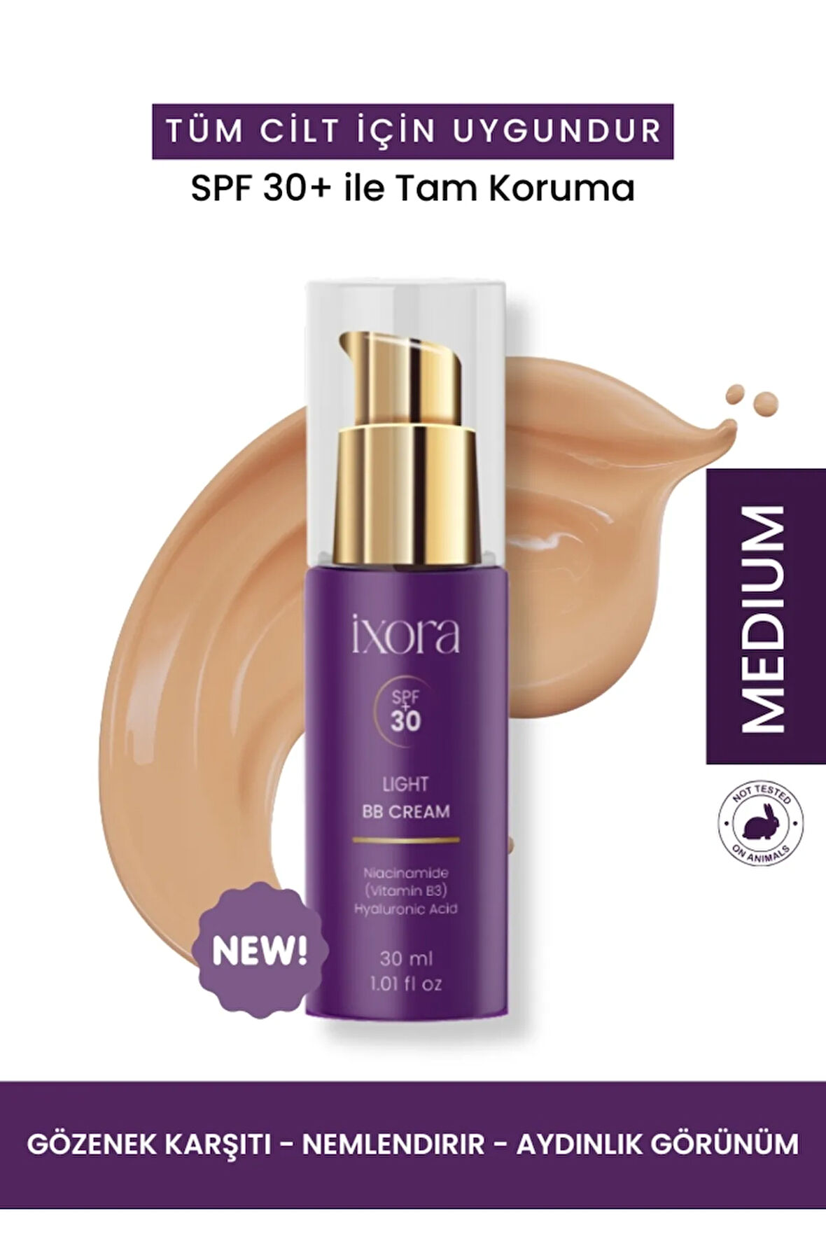 bb cream spf30 MEDIUM 30 ml