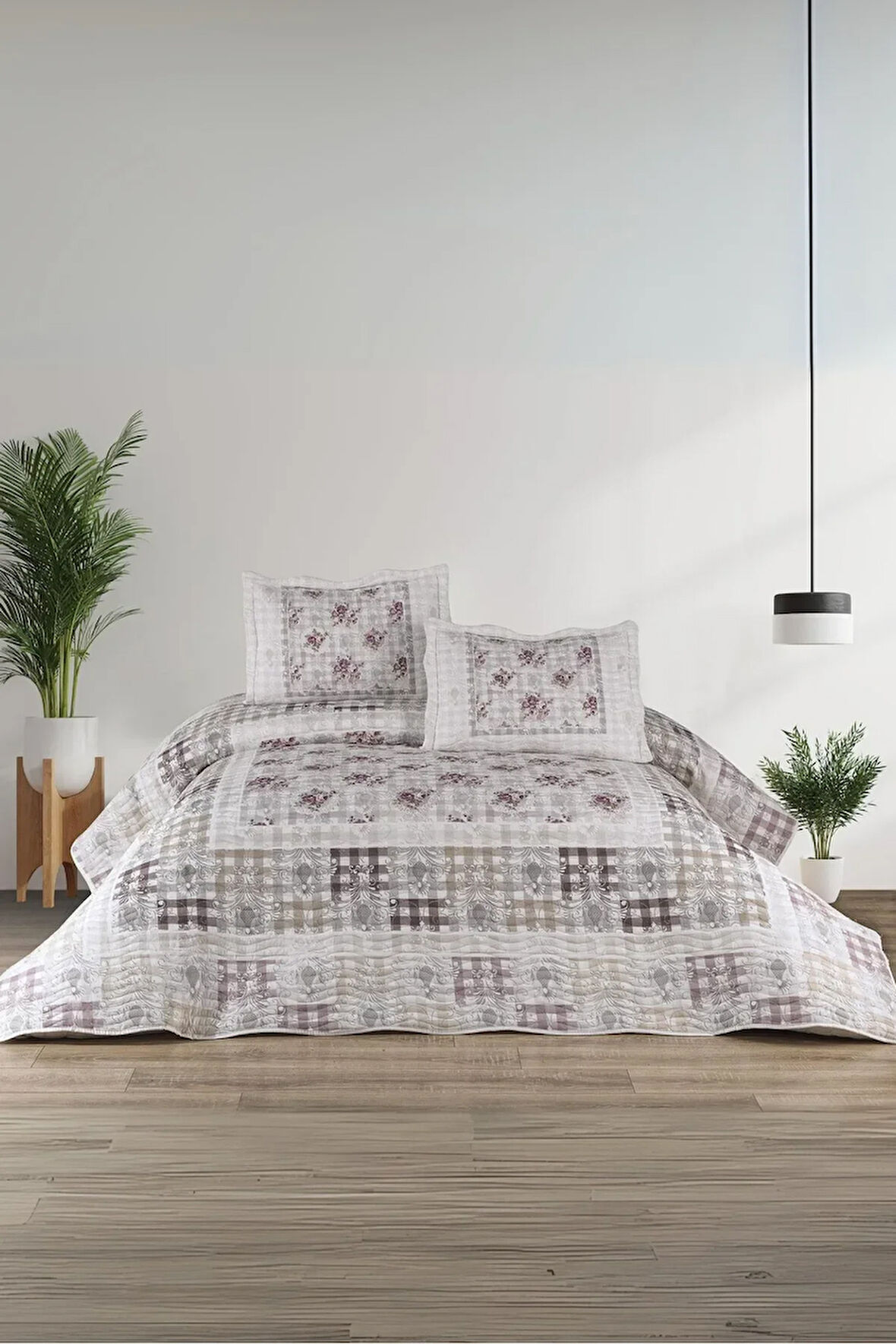 Nivalis 3 Parça Çift Kişilik Yatak Örtüsü Takımı – Pike Set