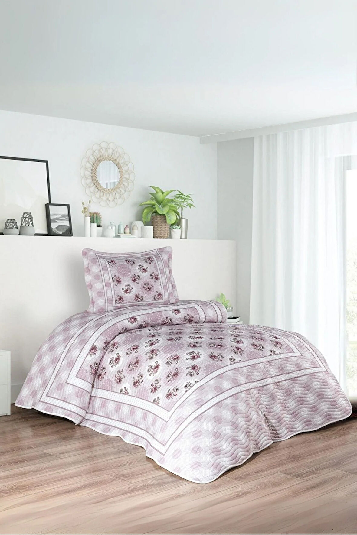 Valen Tek Kişilik 2 Parça Yatak Örtüsü Takımı - Pike set