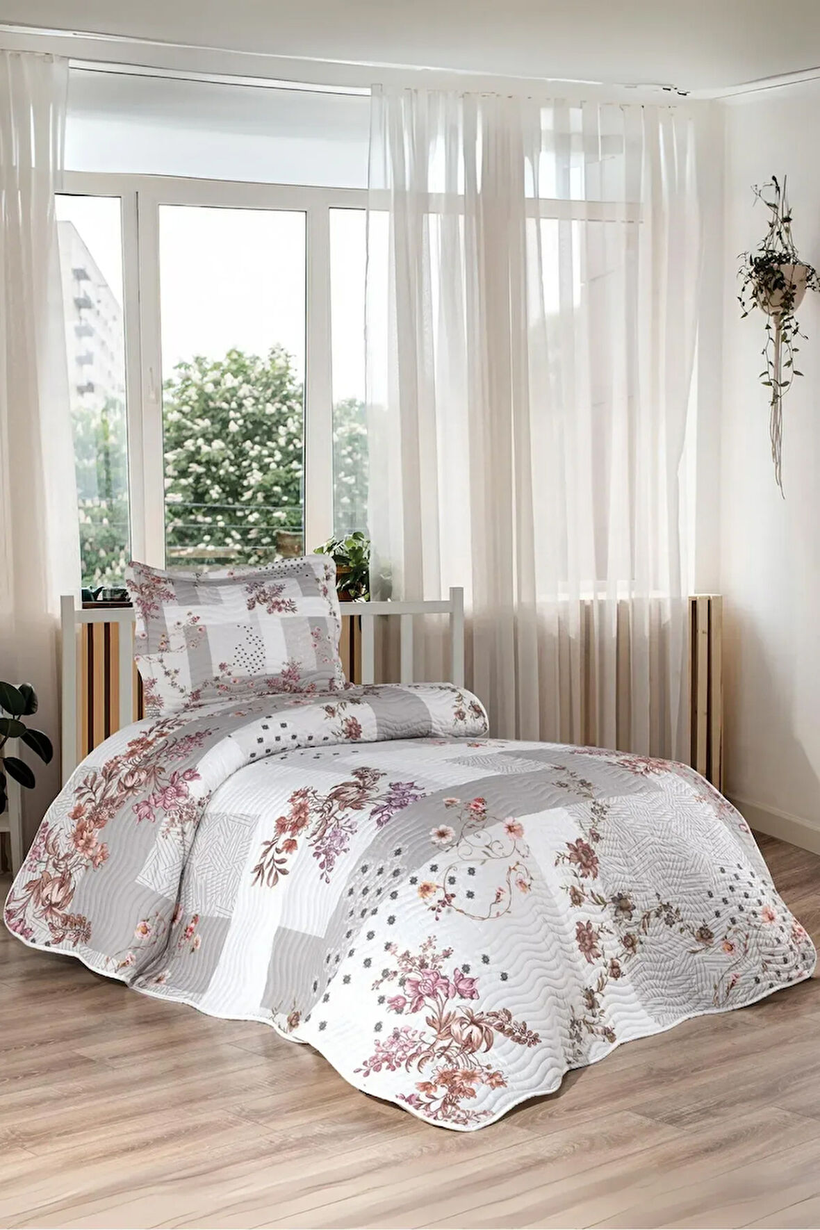 Lucia Tek Kişilik 2 Parça Yatak Örtüsü Takımı - Pike set