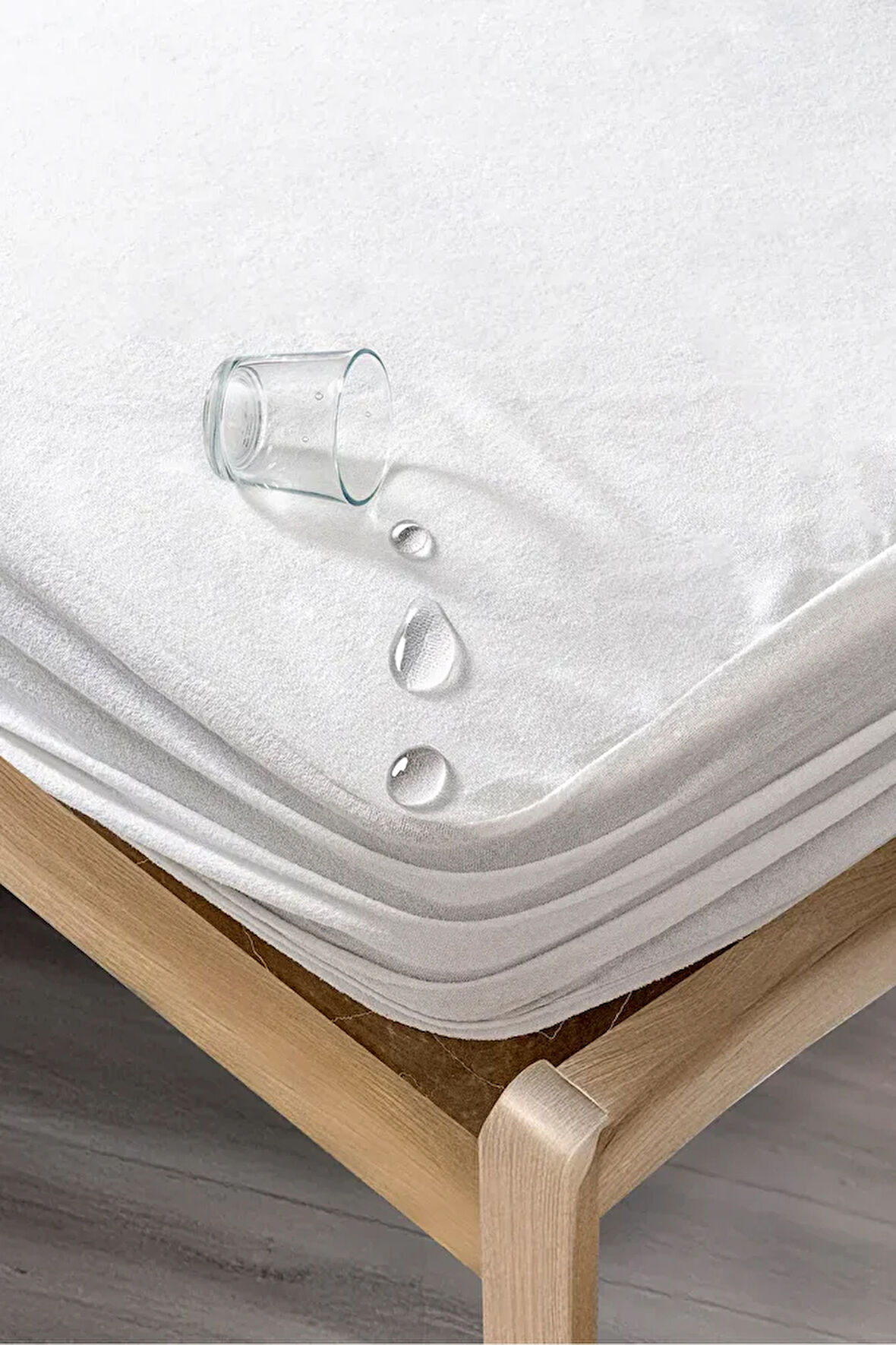 Nubo Sıvı Geçirmez Yatak Koruyucu Alez – Fitted Lastikli