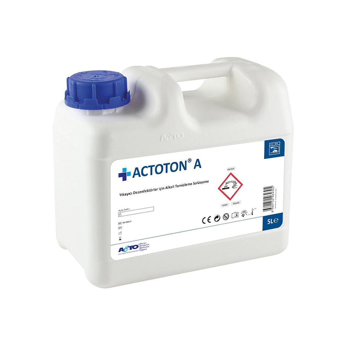 ACTOTON® A 5 L Yıkayıcı Dezenfektörler için Alkali Temizleme Solüsyonu