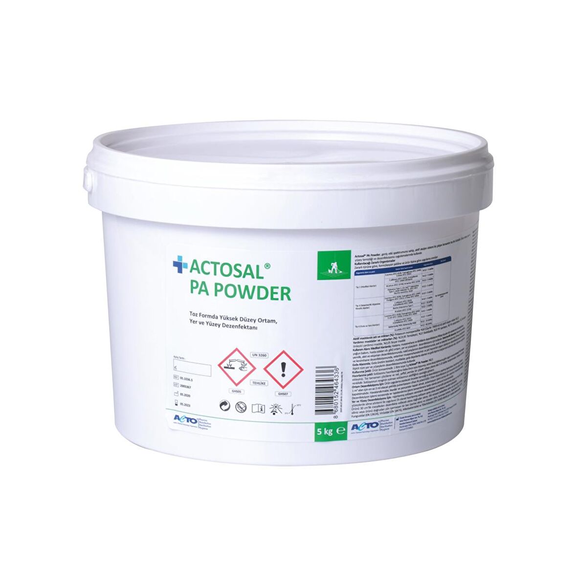 ACTOSAL®  PA POWDER 5 kg (Toz Yer Yüzey Dezenfektanı)