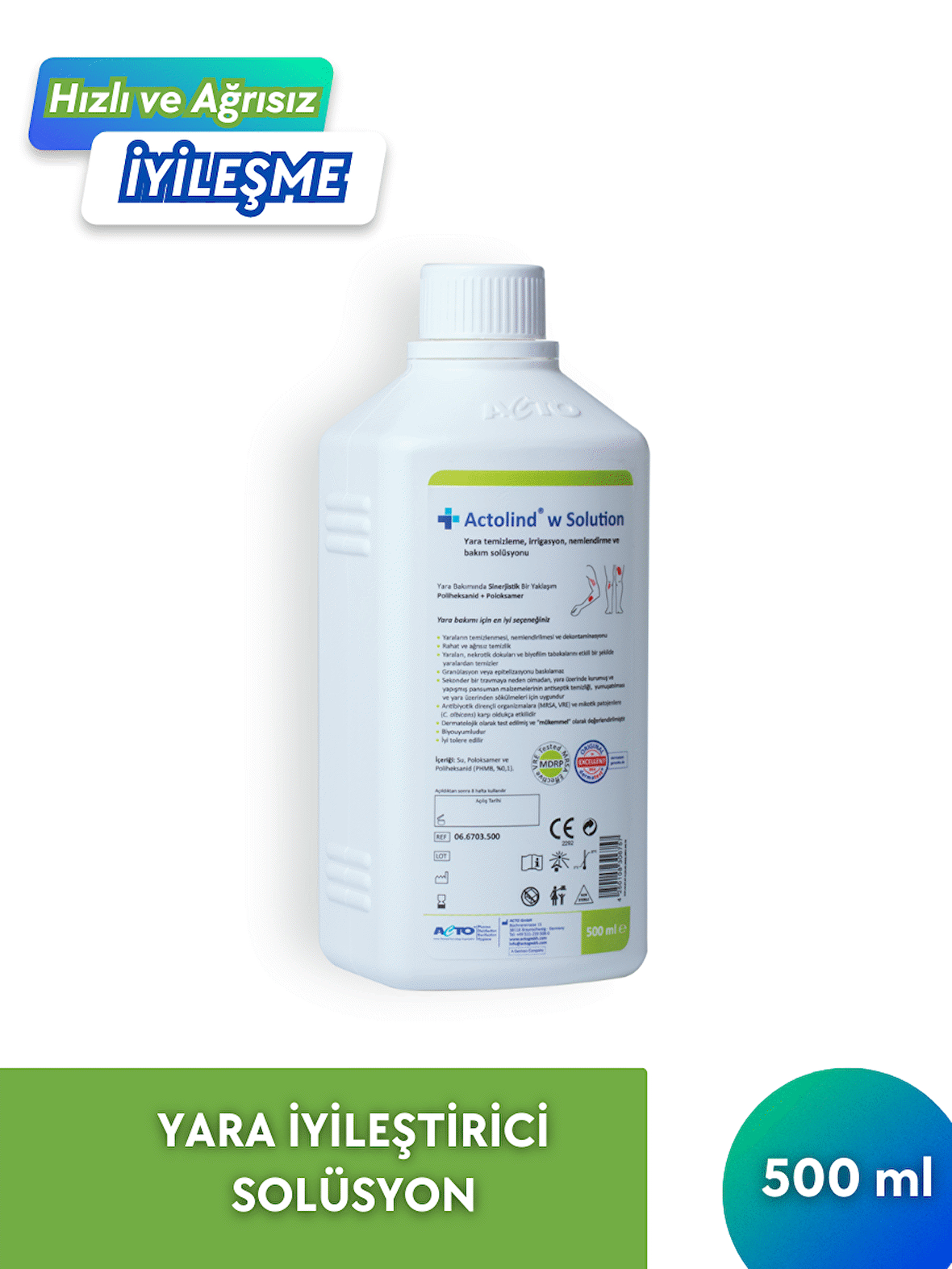 Actolind w Solution Yara İyileştirme Solüsyonu 500 ml