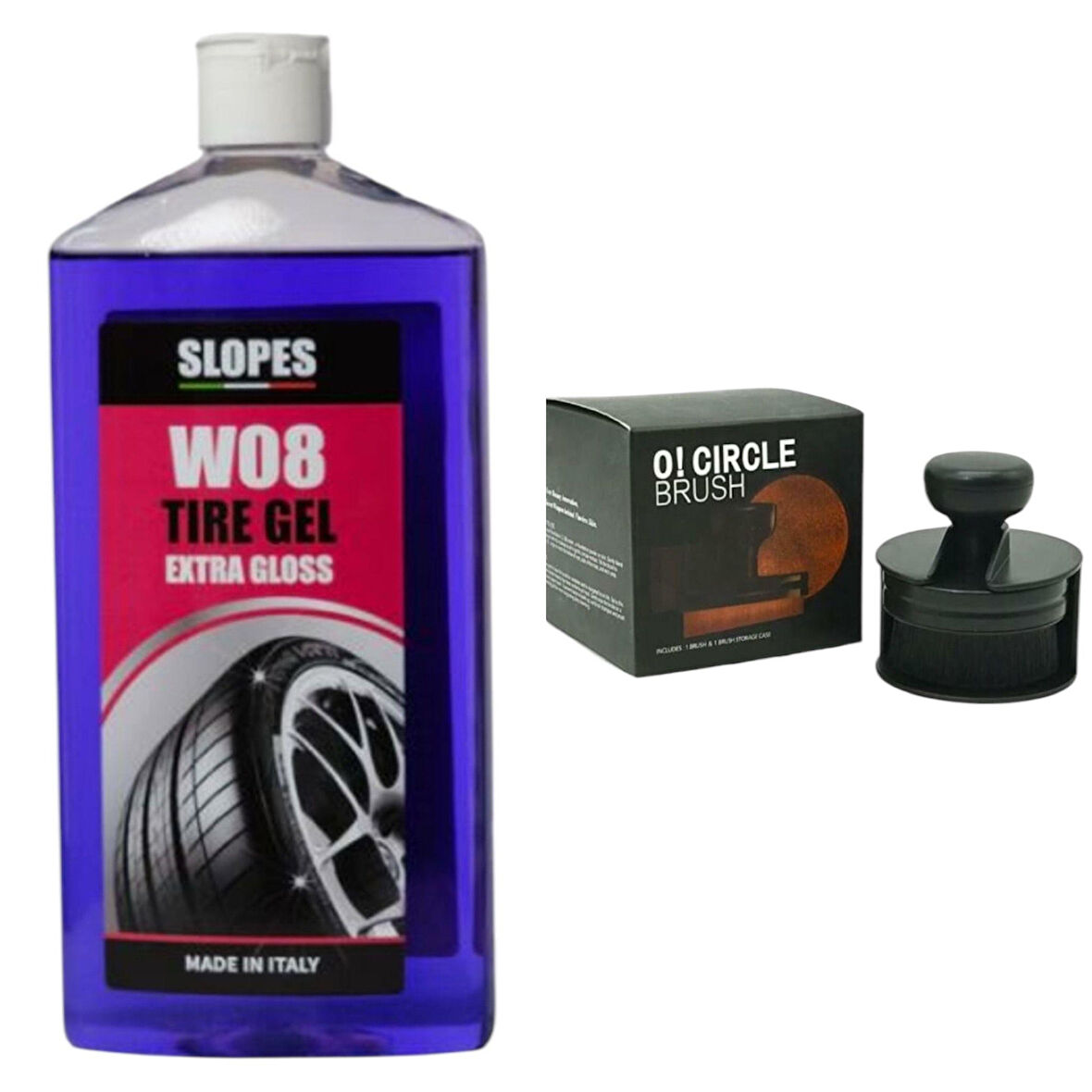 Slopes W08 Tyre Gel Lastik Parlatıcı Jel 500ml Ve Lastik parlatma Fırçası