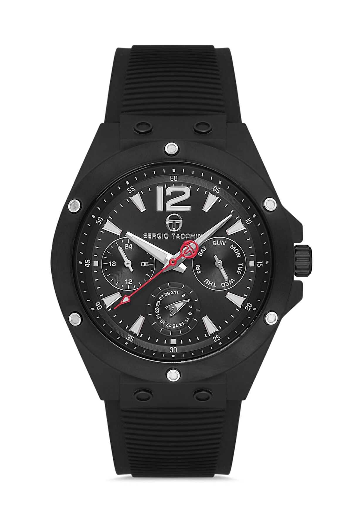 Sergio Tacchini Erkek Kol Saati ESST.B.10142.1, Silikon Kordon, 45 mm Kasa Çapı