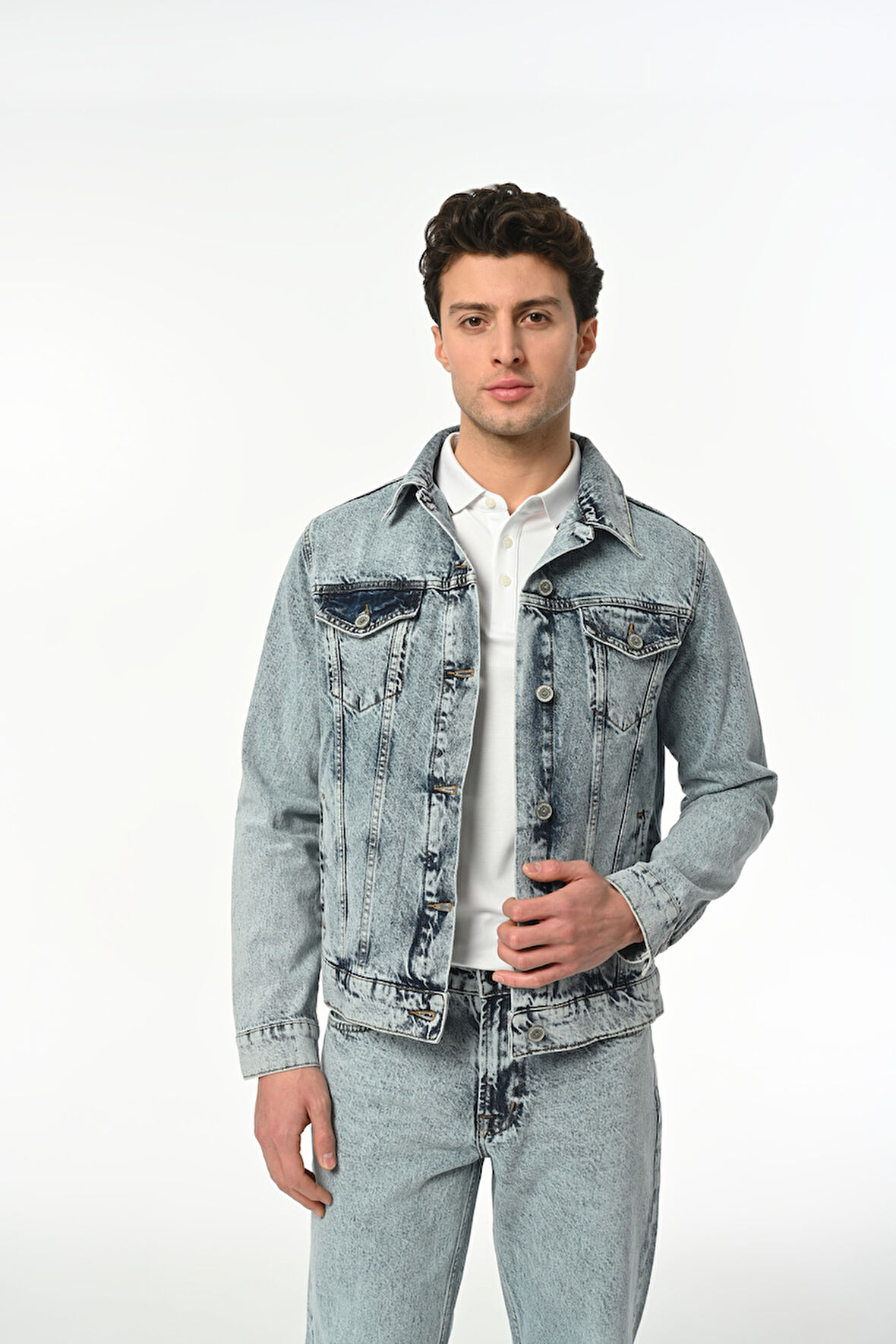 D266 Günlük Erkek Jean Klasik Rigit Young Klasik Klasik Denim Mont 