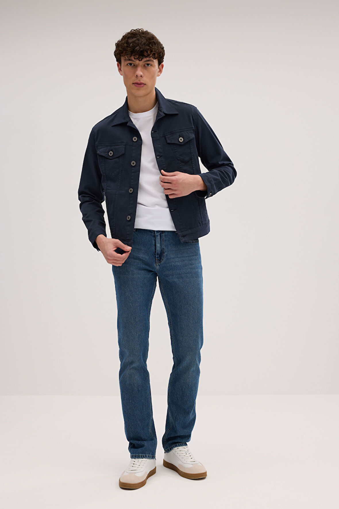 D290 Günlük Erkek Klasik Strech Jean Young Denim Ceket 