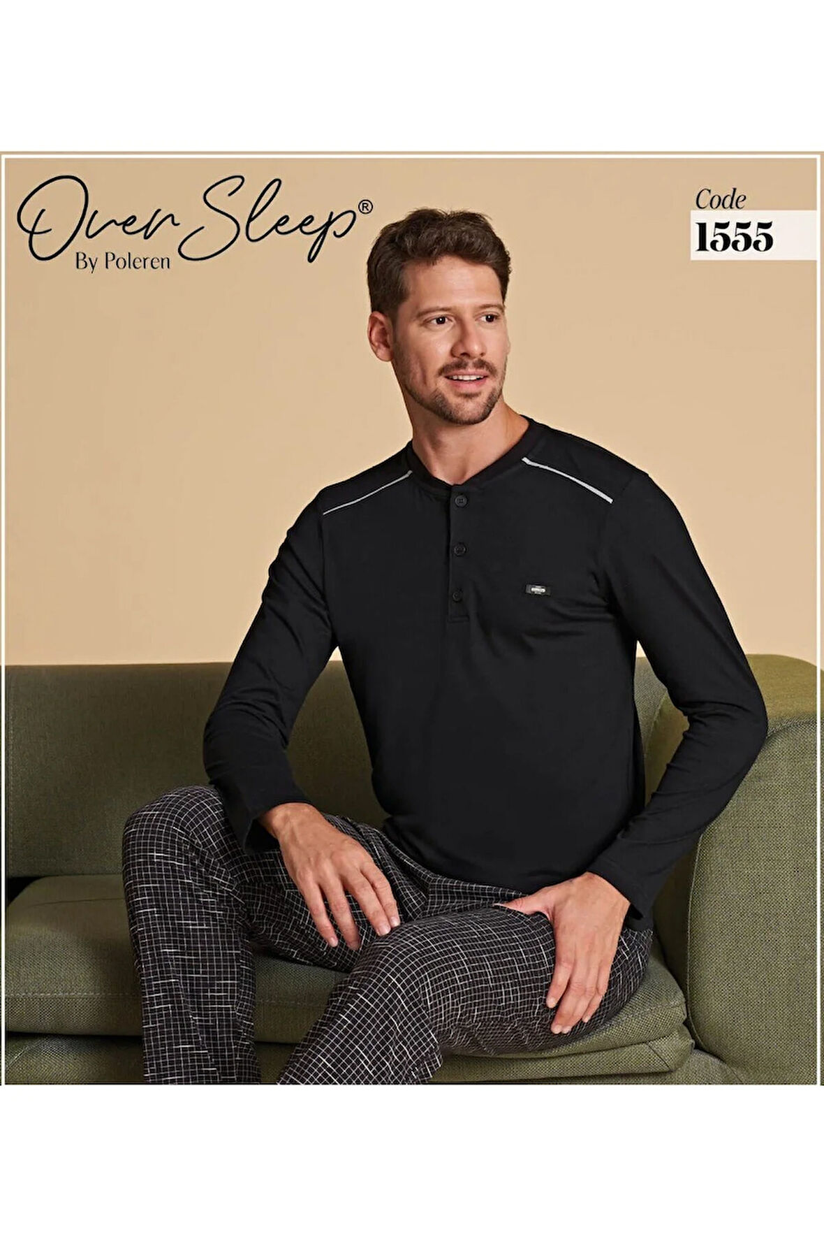 Lacivert Erkek Pijama Takımı XL  Beden