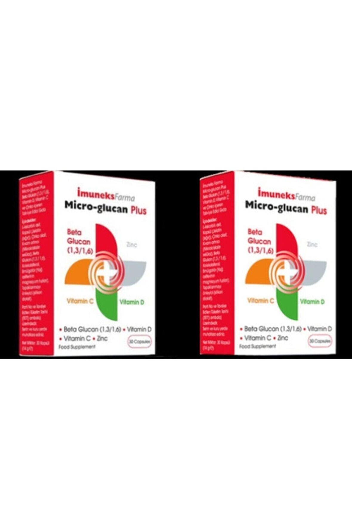 Imuneks Micro Glukan Plus Beta Glucan 30 Kapsül 2 Kutu