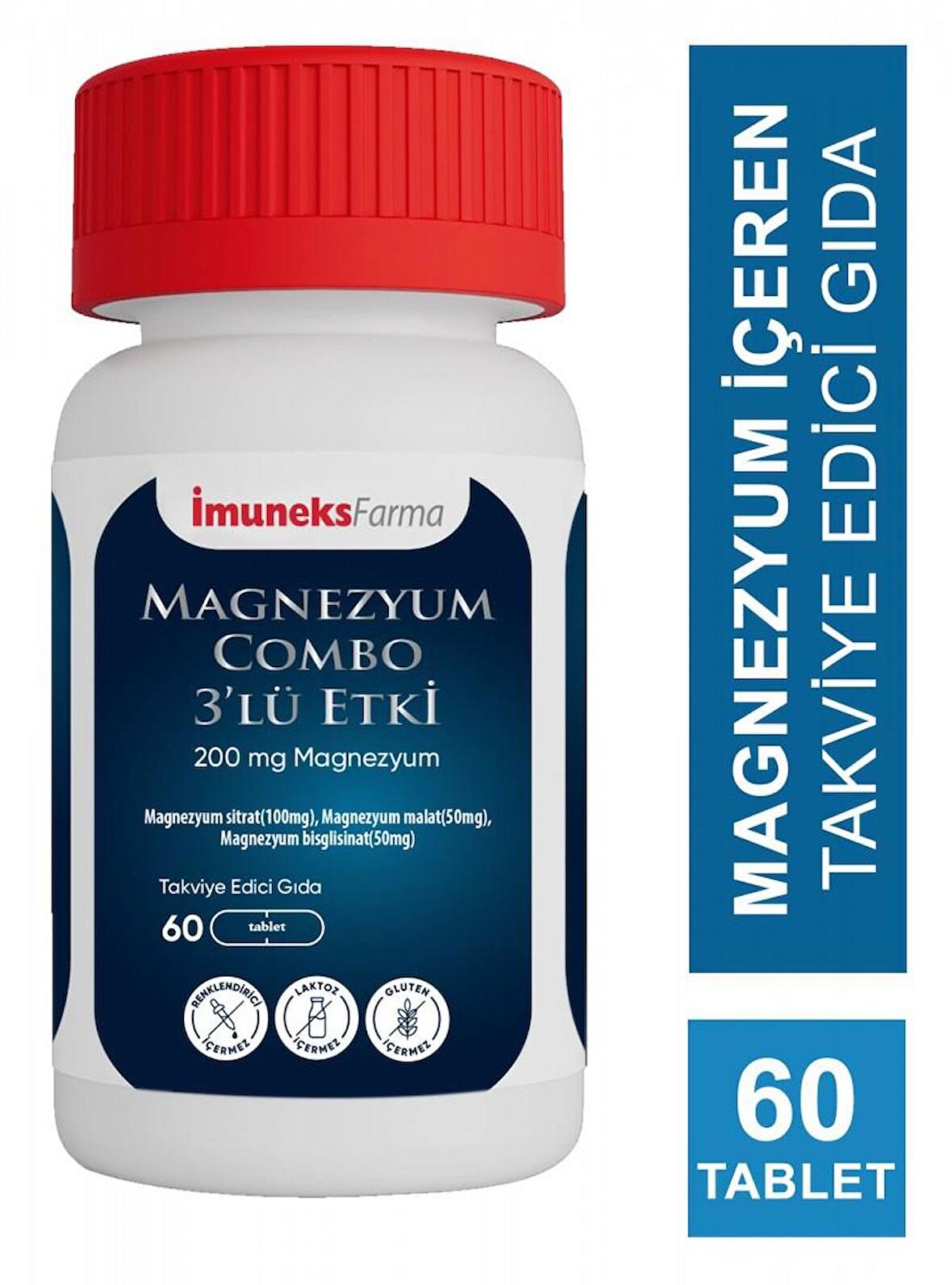 İmuneks Magnezyum Combo 3'lü Etki 60 Tablet 8680176001364